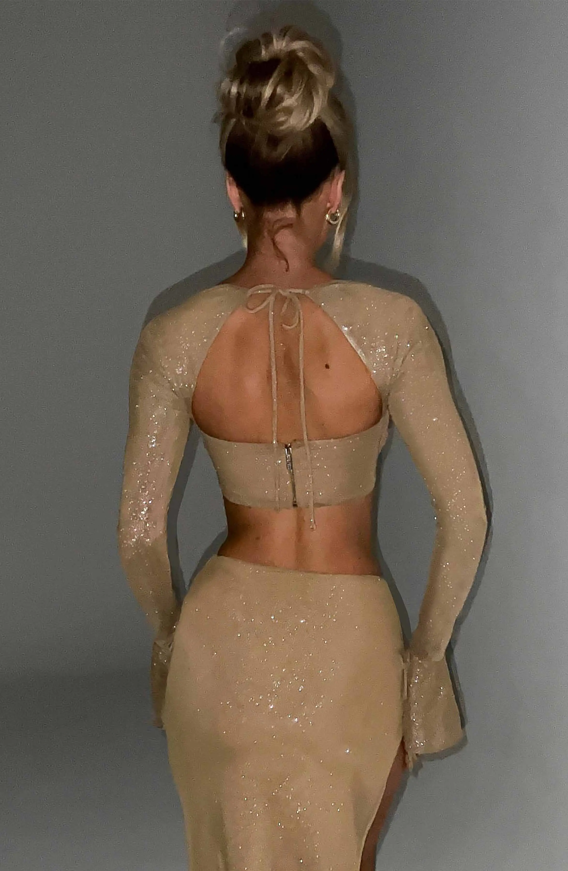 Priscilla Top - Gold Sparkle - Image 3