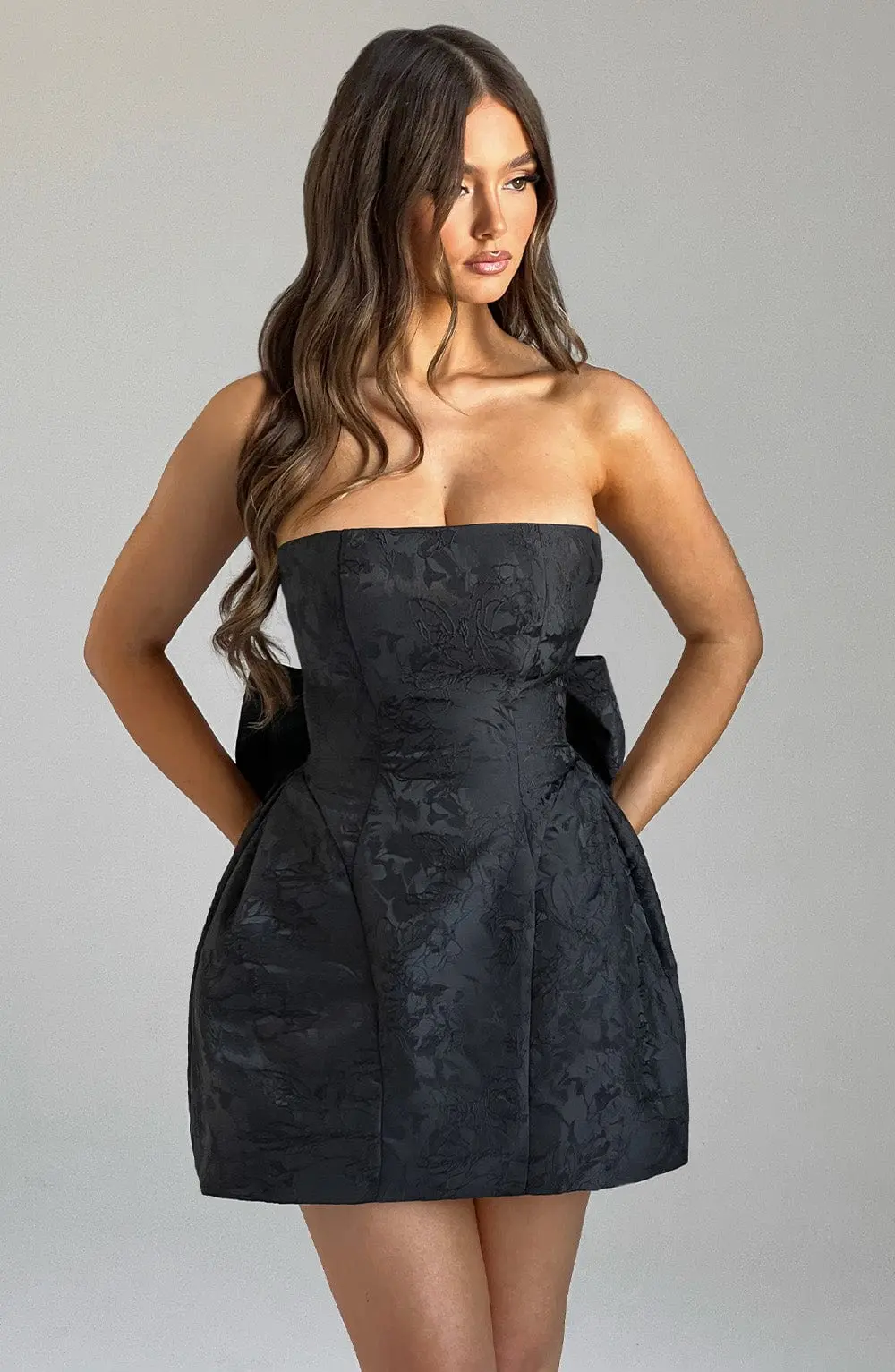 Elenora Mini Dress - Black - Image 12