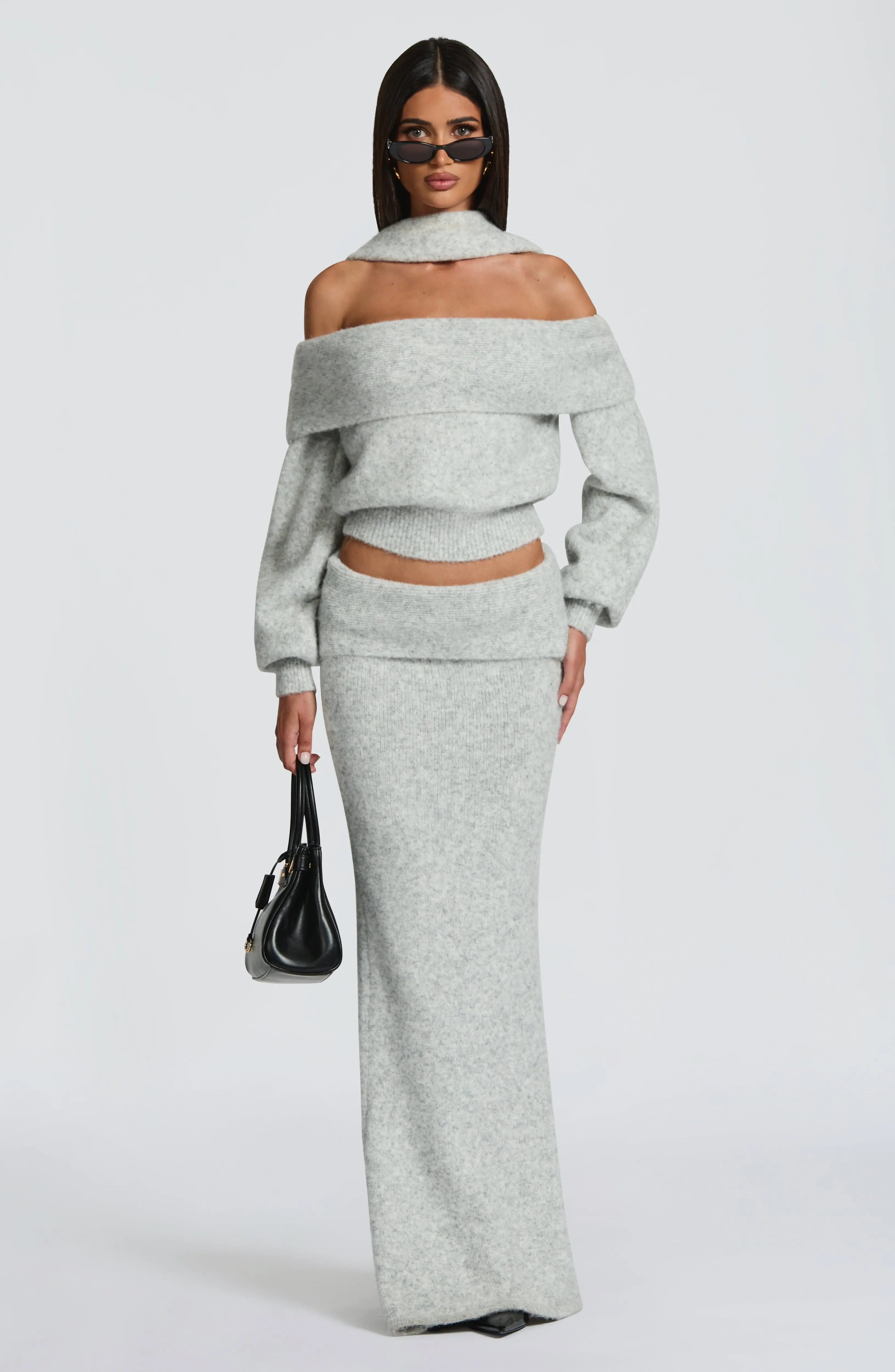 Andie Top - Light Grey Marl - Image 5
