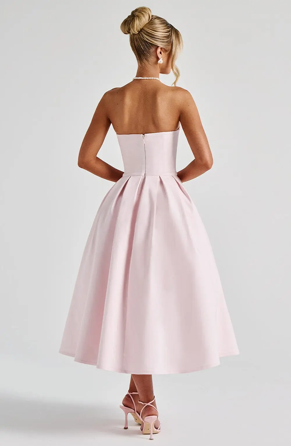 Edith Midi Dress - Blush - Image 3