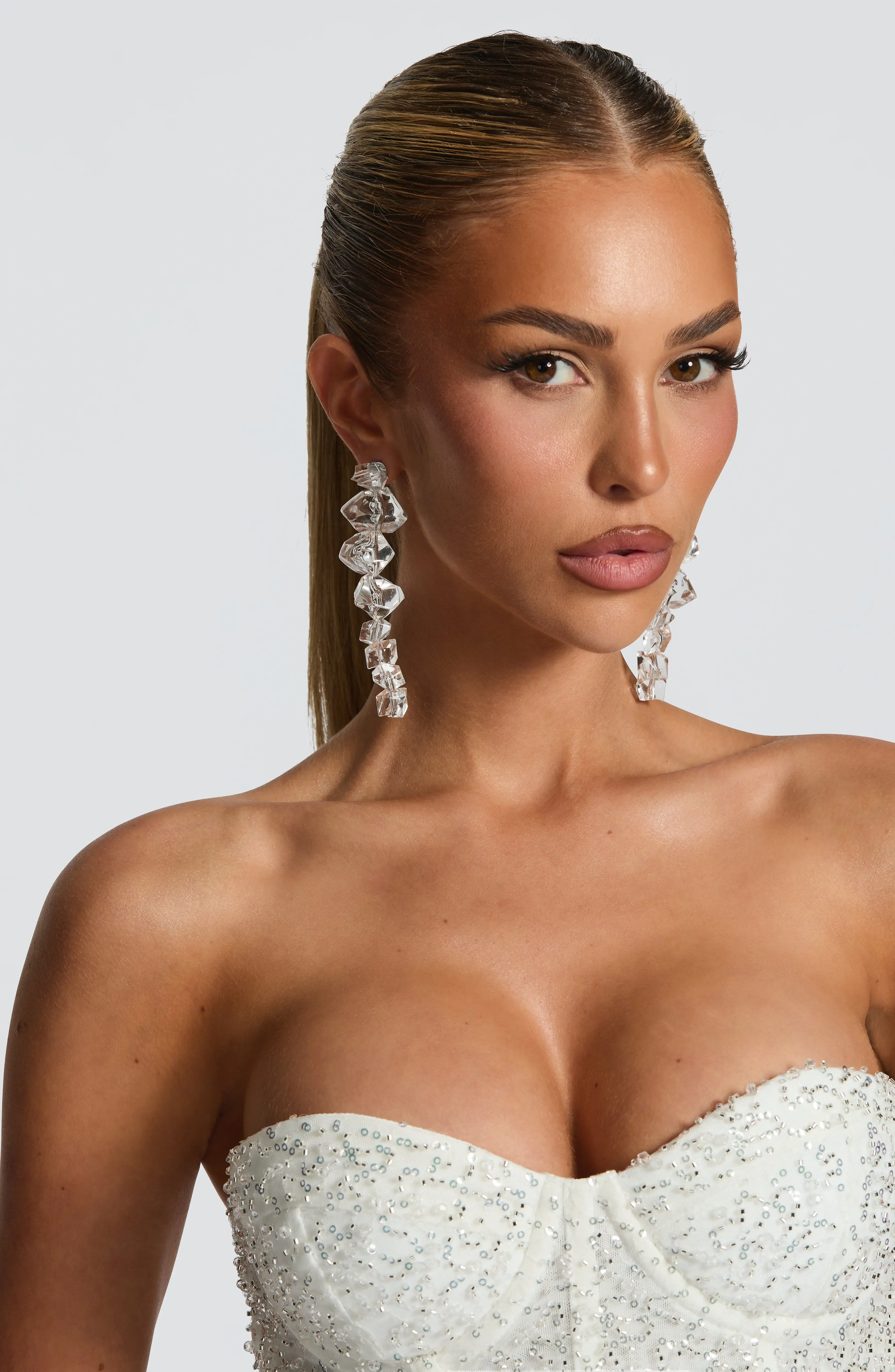 Lumina Earrings - Clear - Image 3