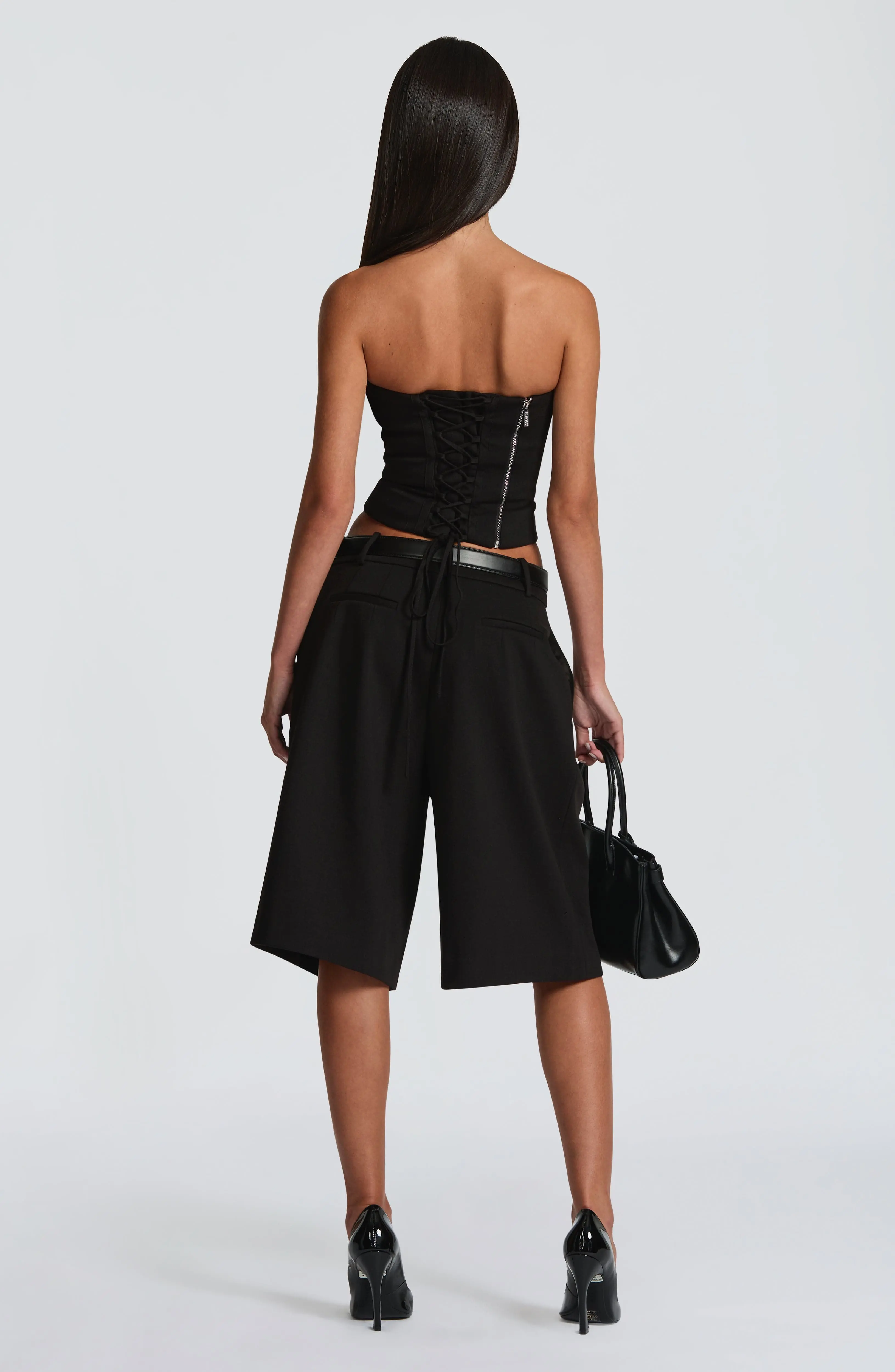 Ausra Bermuda Shorts - Black - Image 13