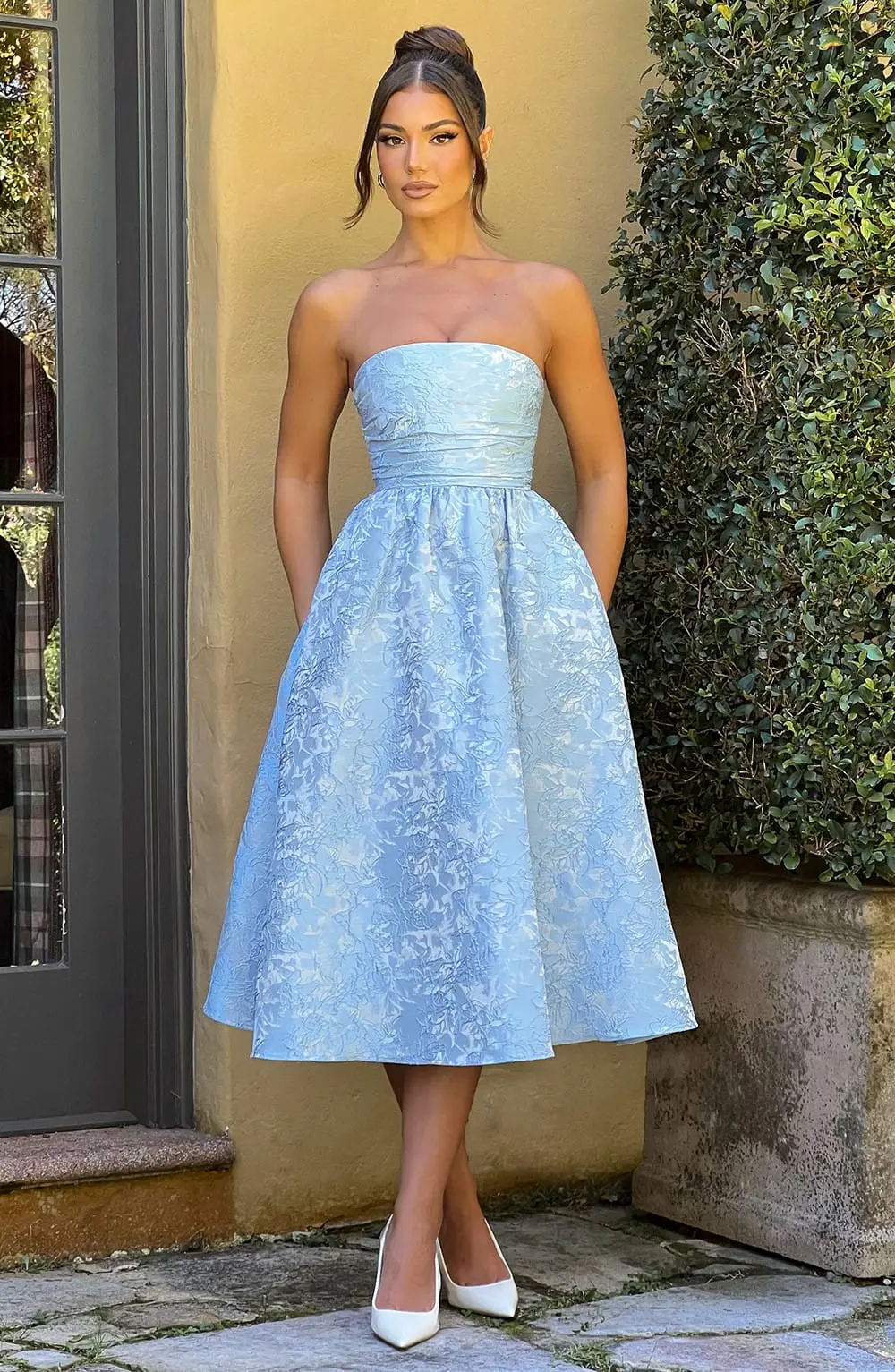 Saoirse Midi Dress - Blue - Image 8