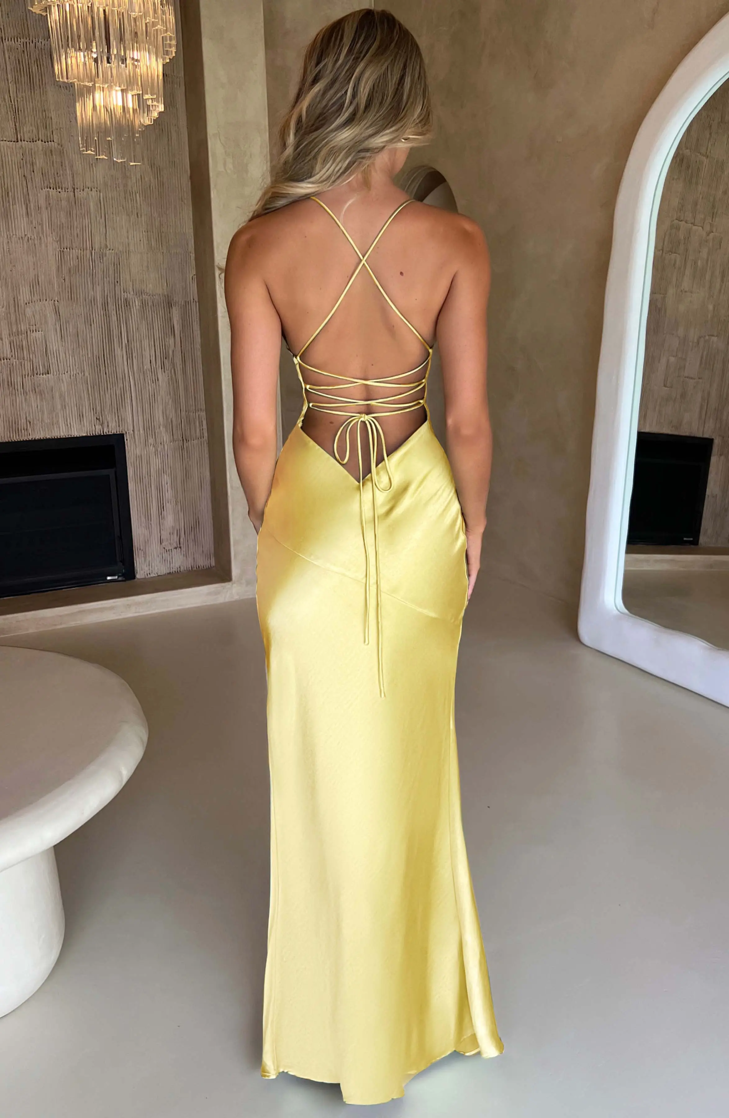 Isobel Maxi Dress - Lemon - Image 5