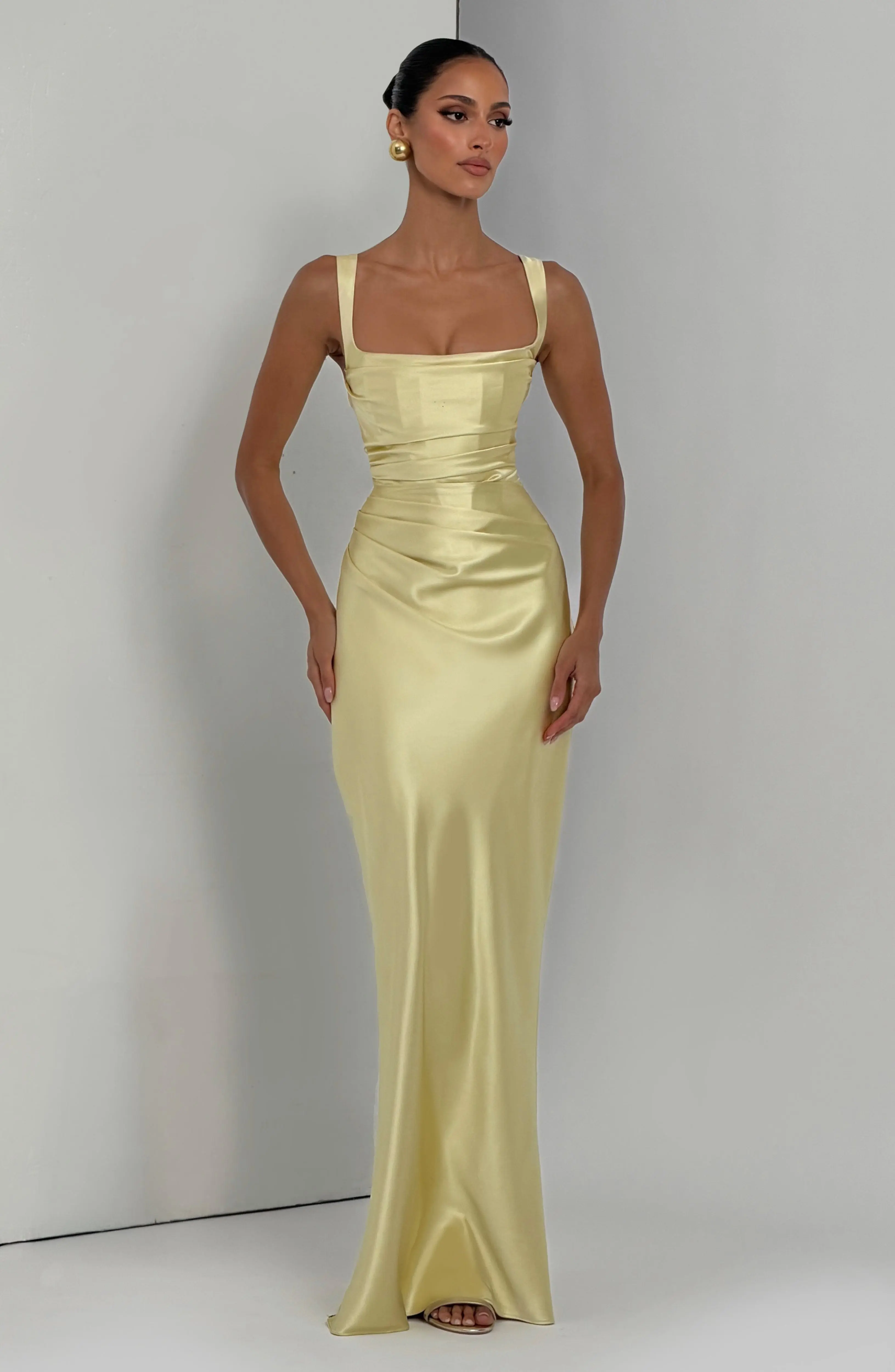 Calanthe Maxi Dress - Lemon - Image 5