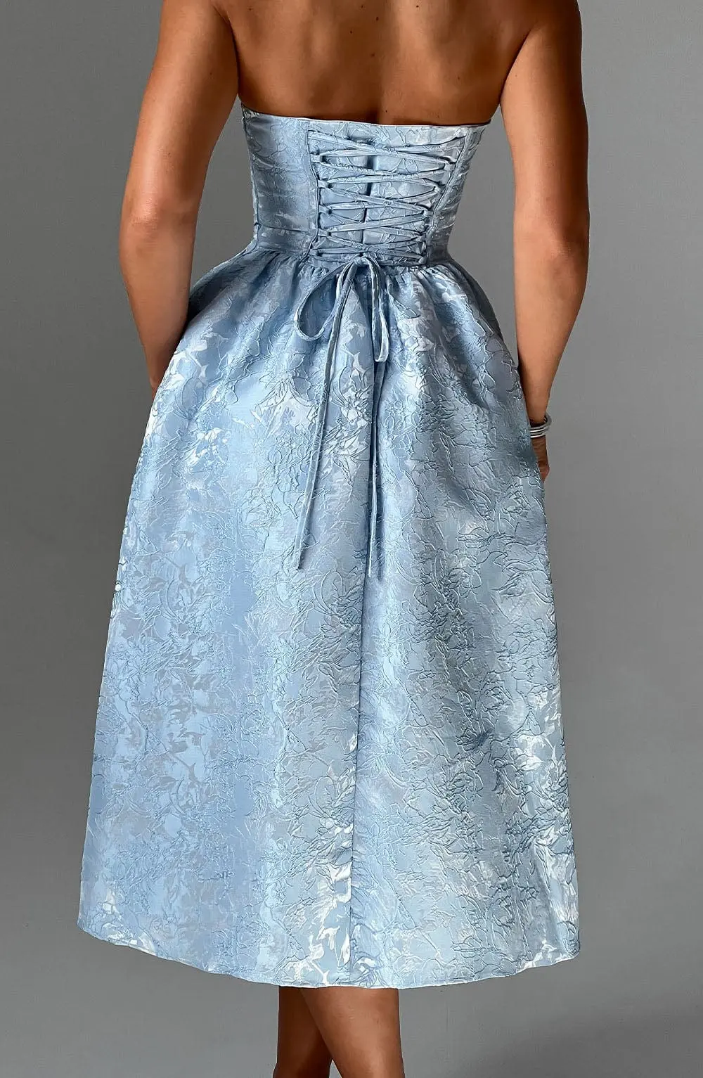 Saoirse Midi Dress - Blue - Image 2