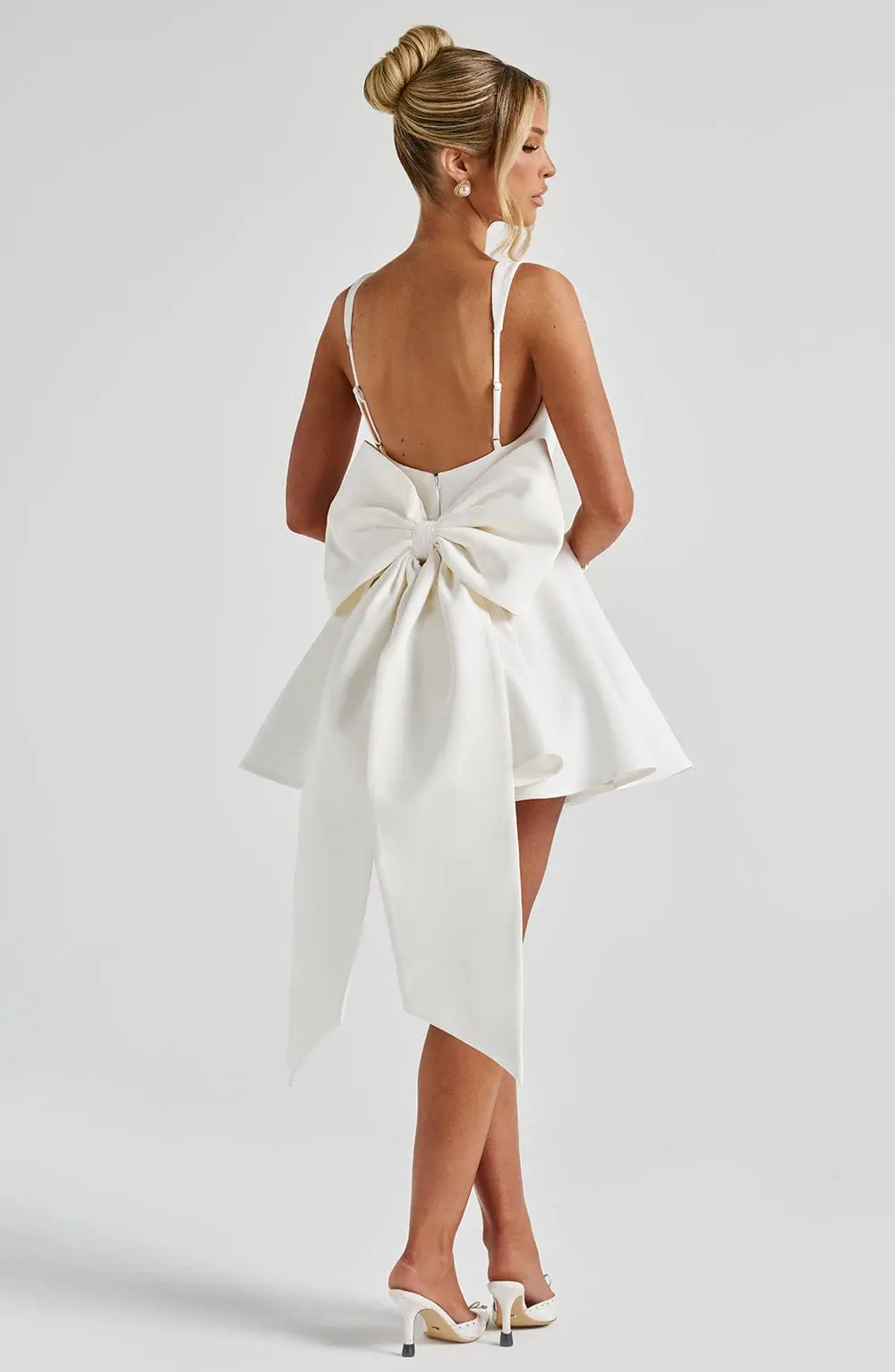 Rue Mini Dress - Ivory - Image 9