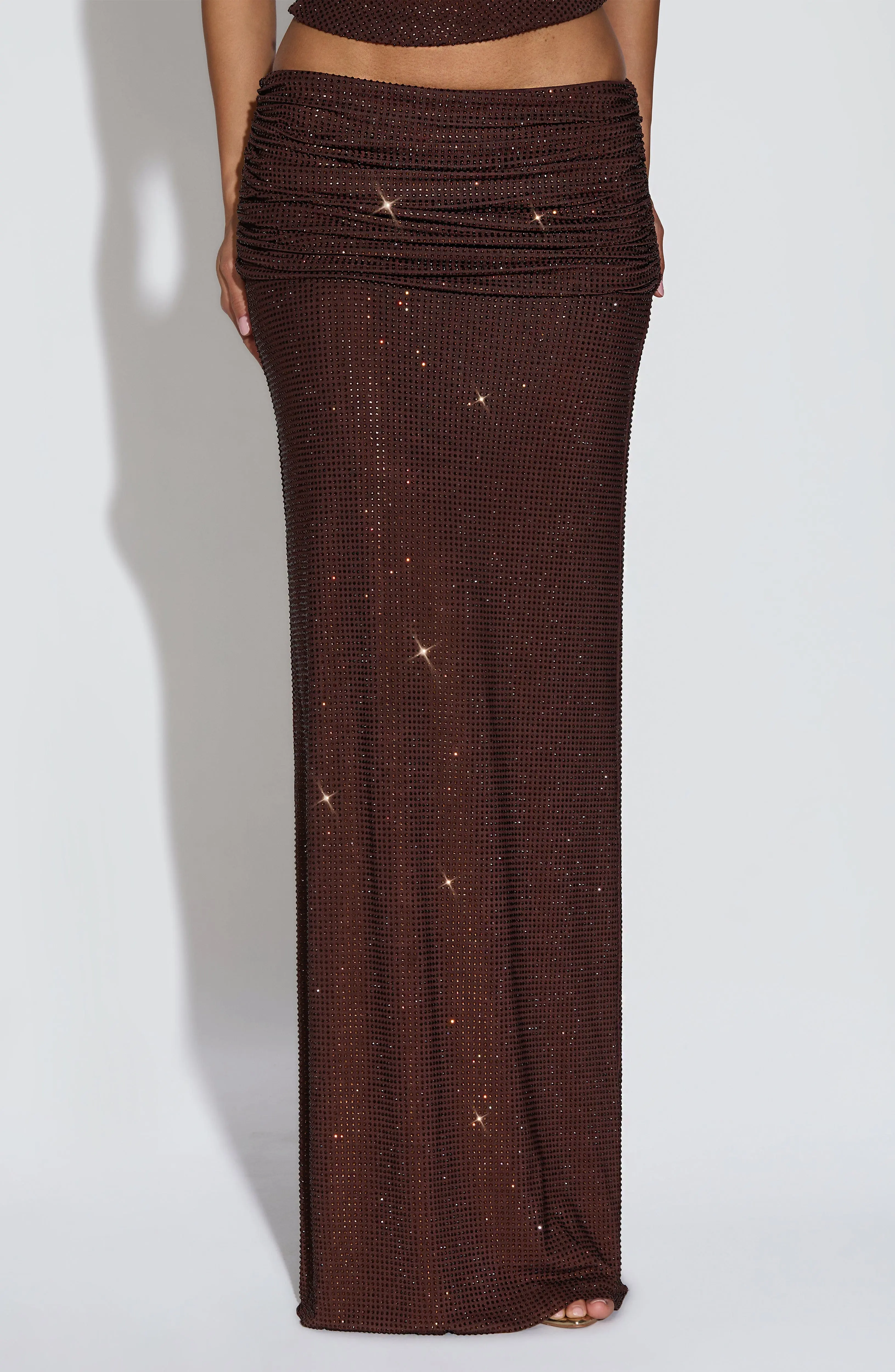Sterling Maxi Skirt - Plum Brown - Image 3