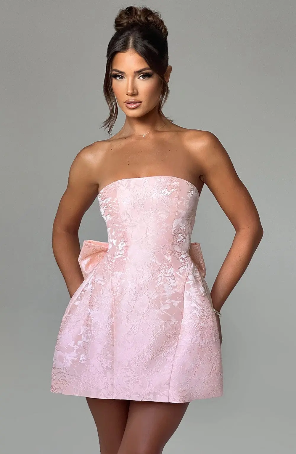 Elenora Mini Dress - Blush - Image 6