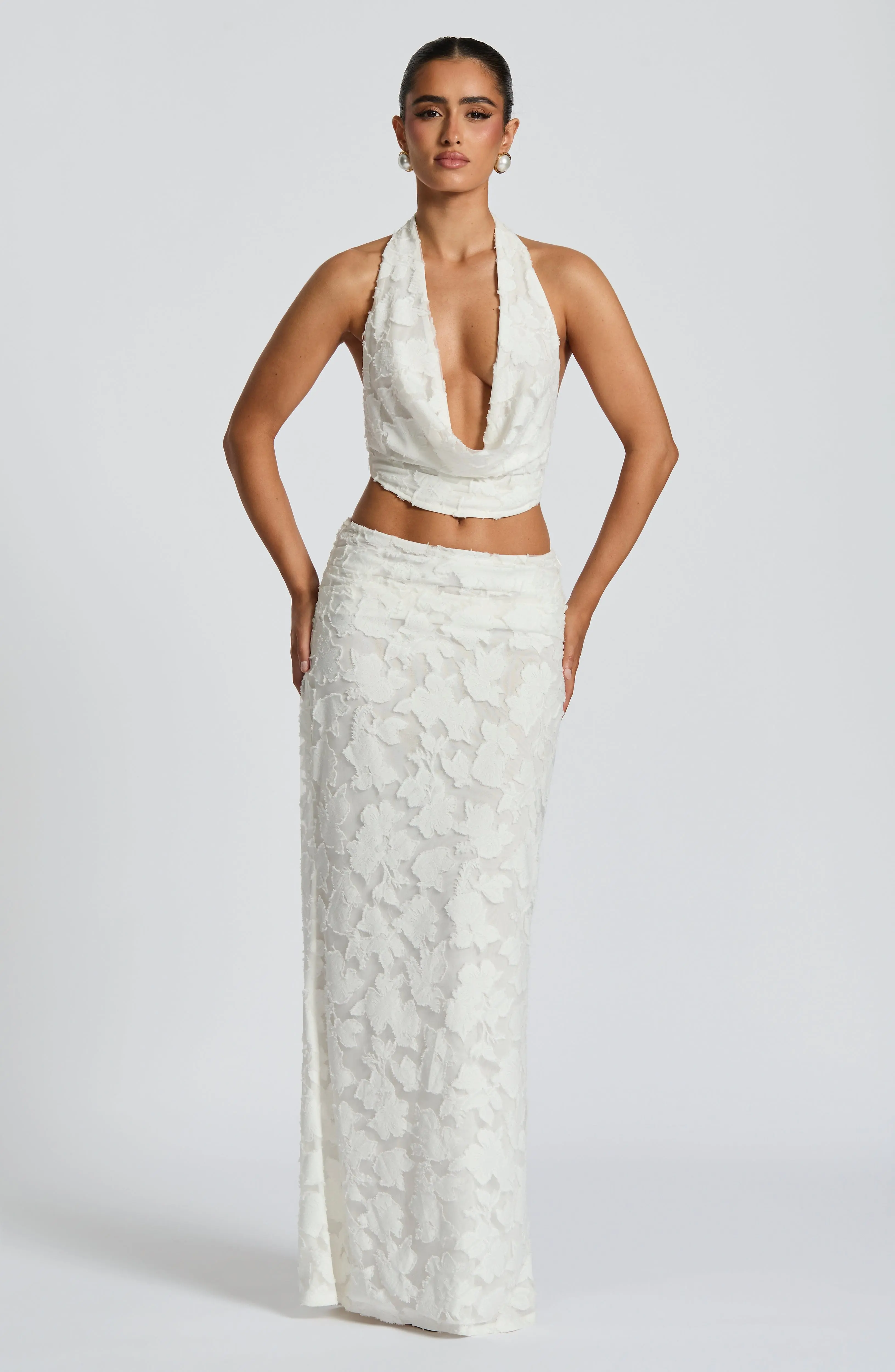 Myra Maxi Skirt - Ivory - Image 5