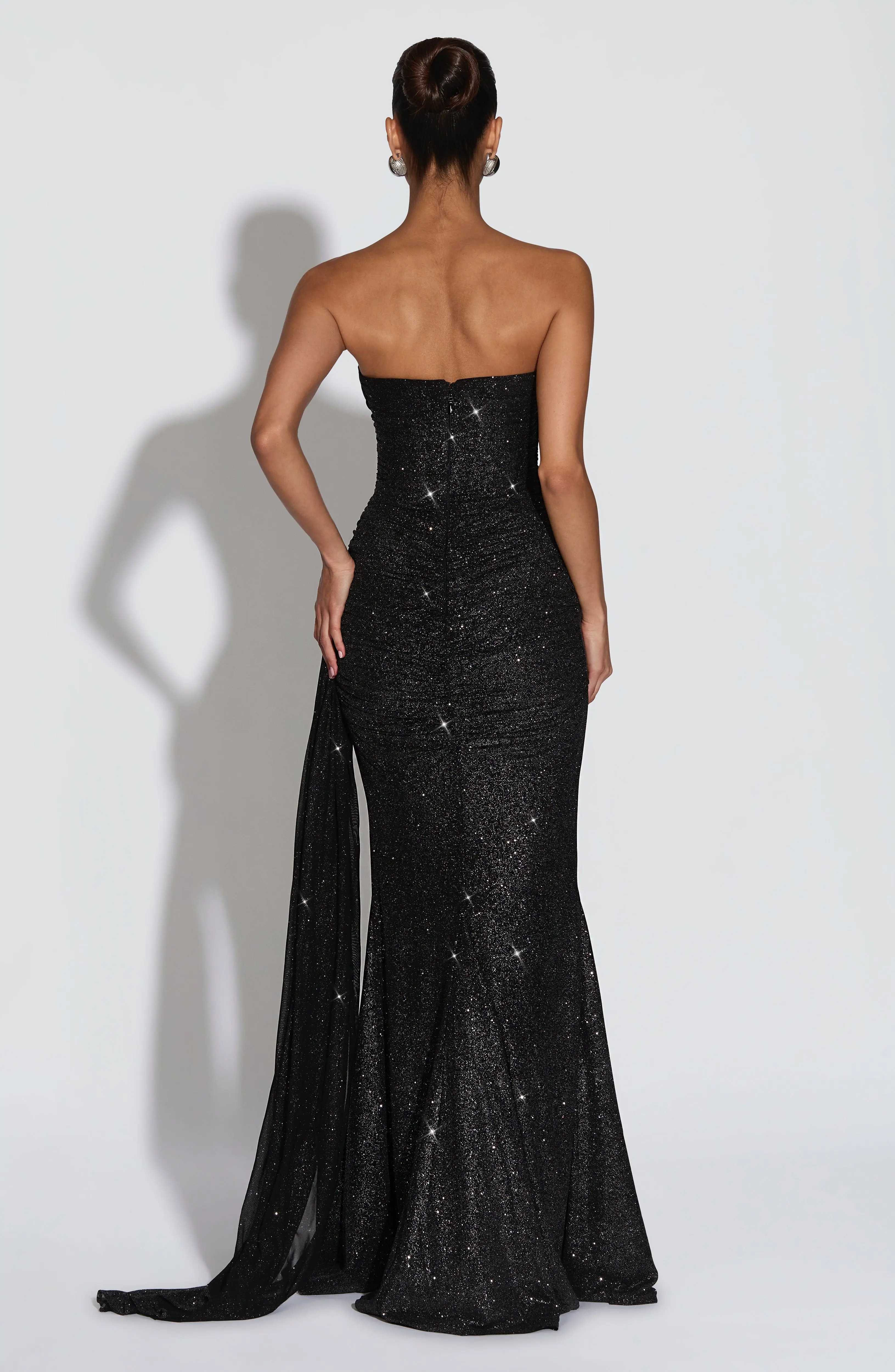 Ashika Maxi Dress - Black Sparkle - Image 3