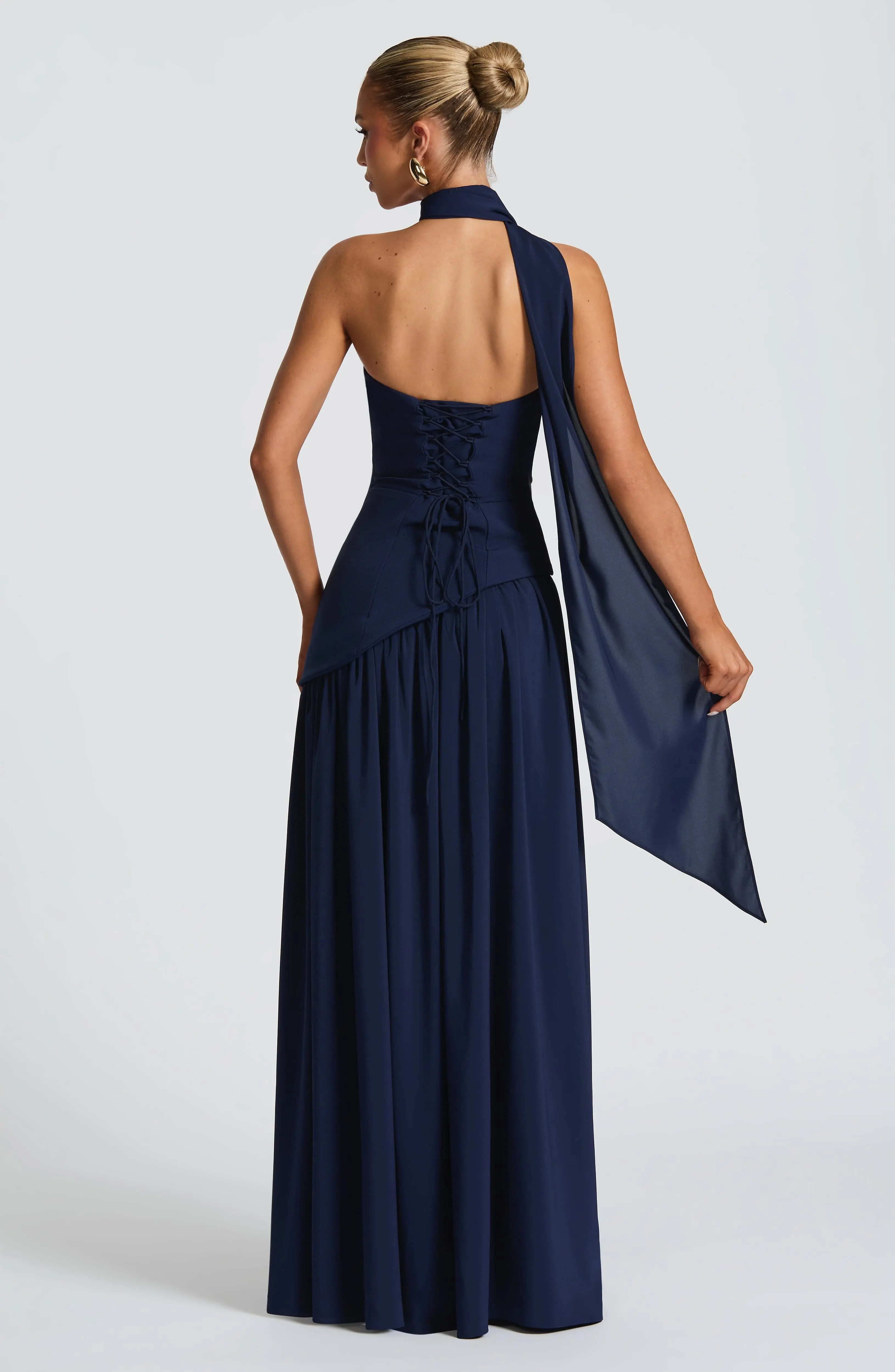 Maliyah Maxi Dress - Navy - Image 3