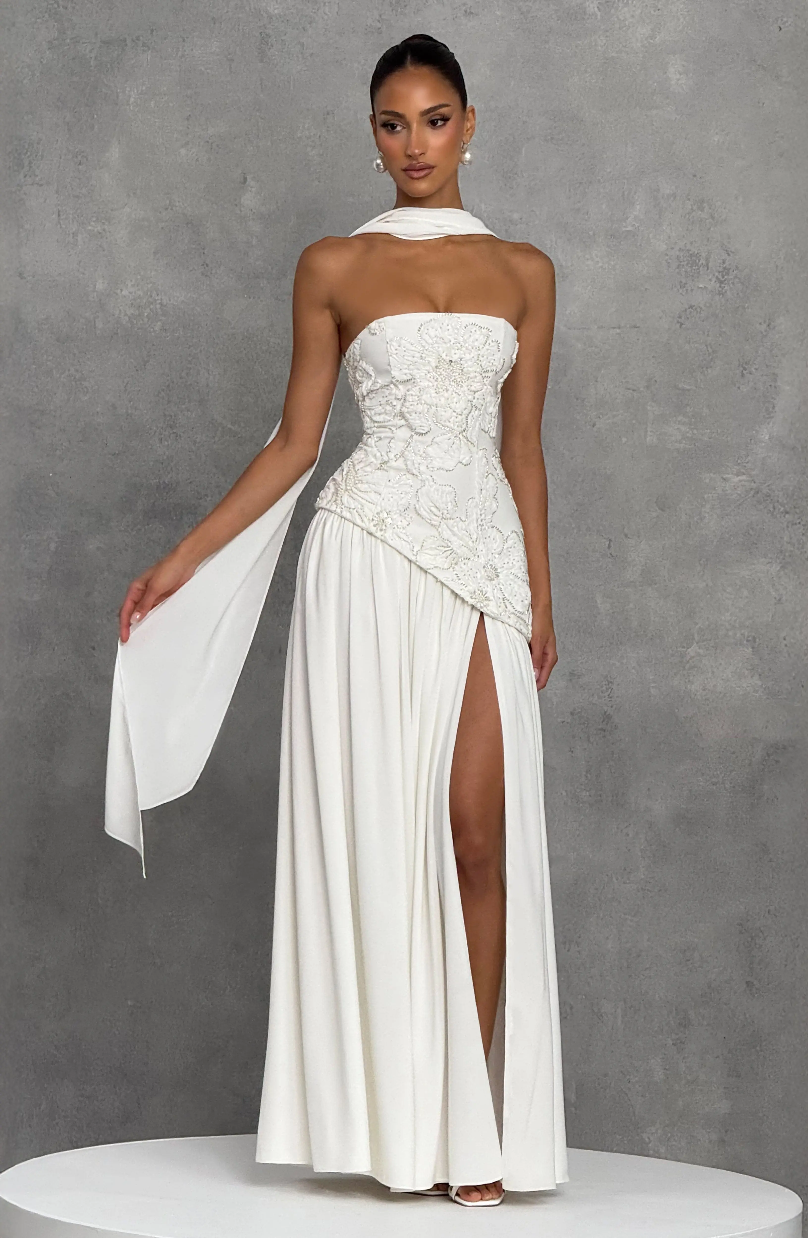 Anneliese Maxi Dress - Ivory - Image 9