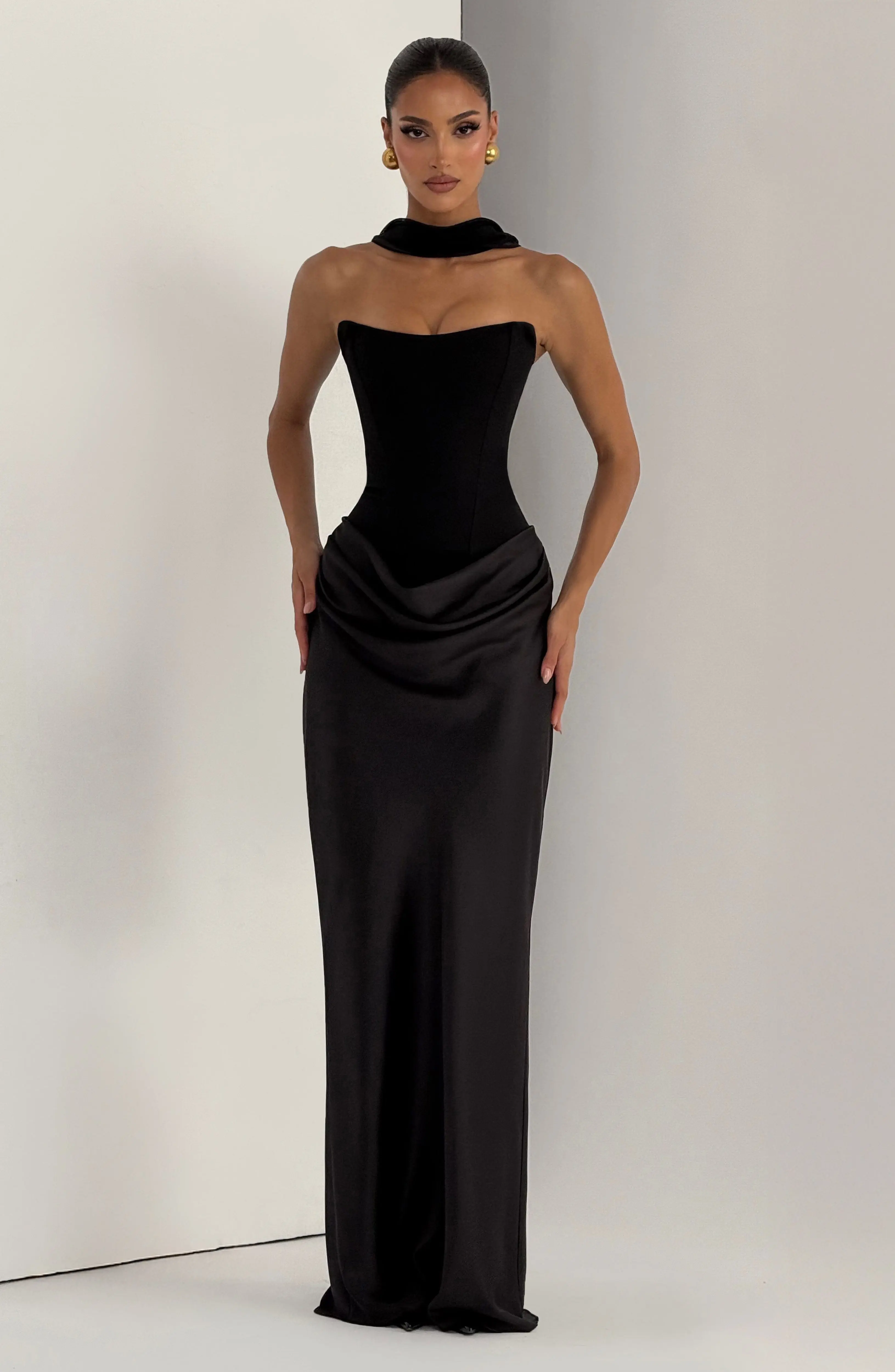 Maggie Maxi Dress - Black - Image 9