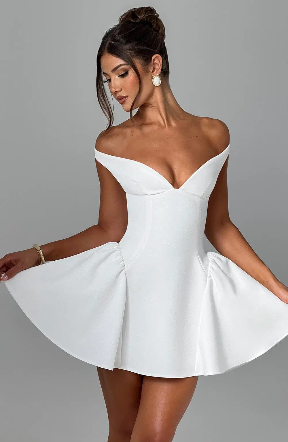Marla Mini Dress - Ivory - Image 2