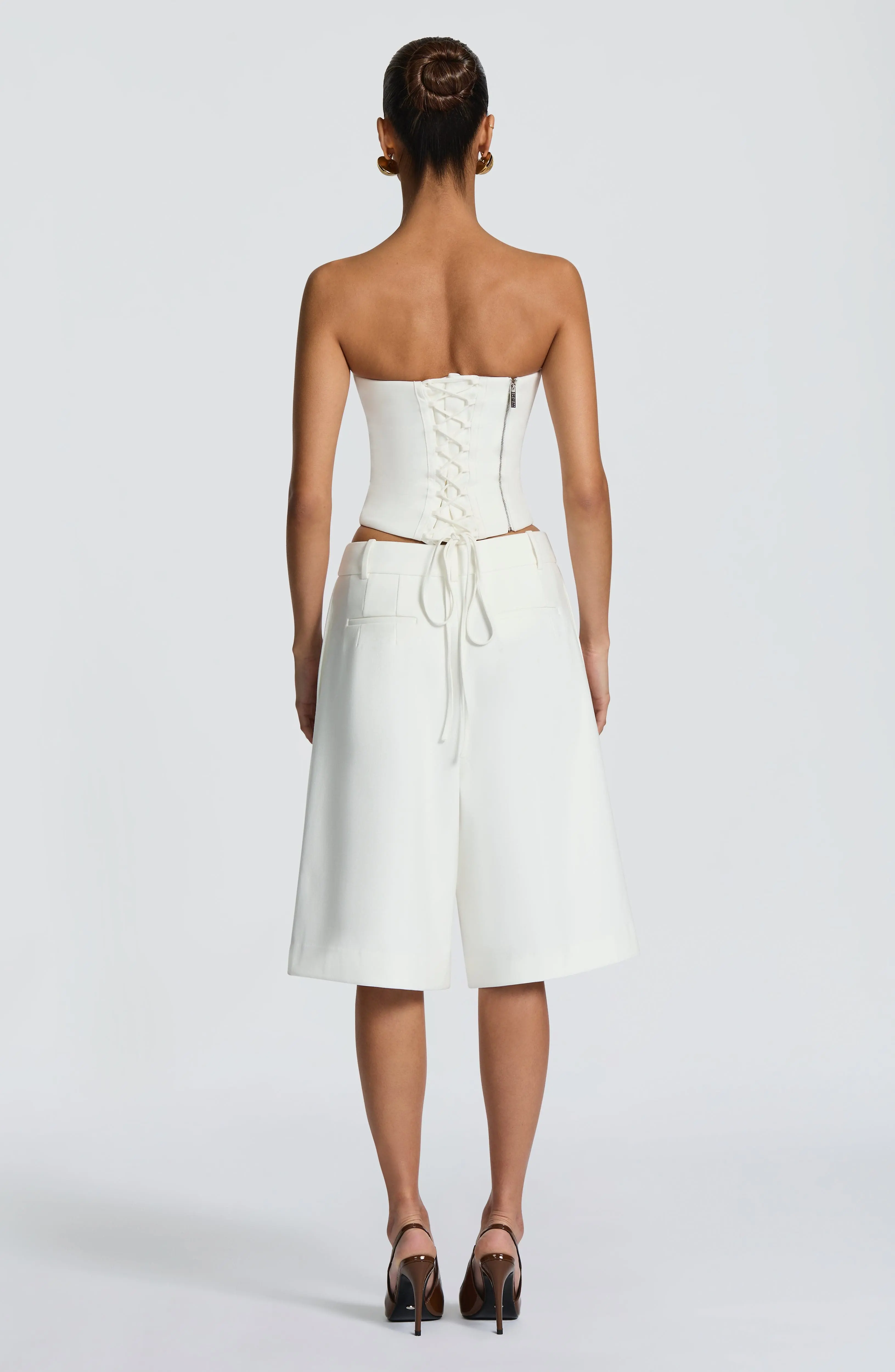 Ausra Bermuda Shorts - Ivory - Image 12
