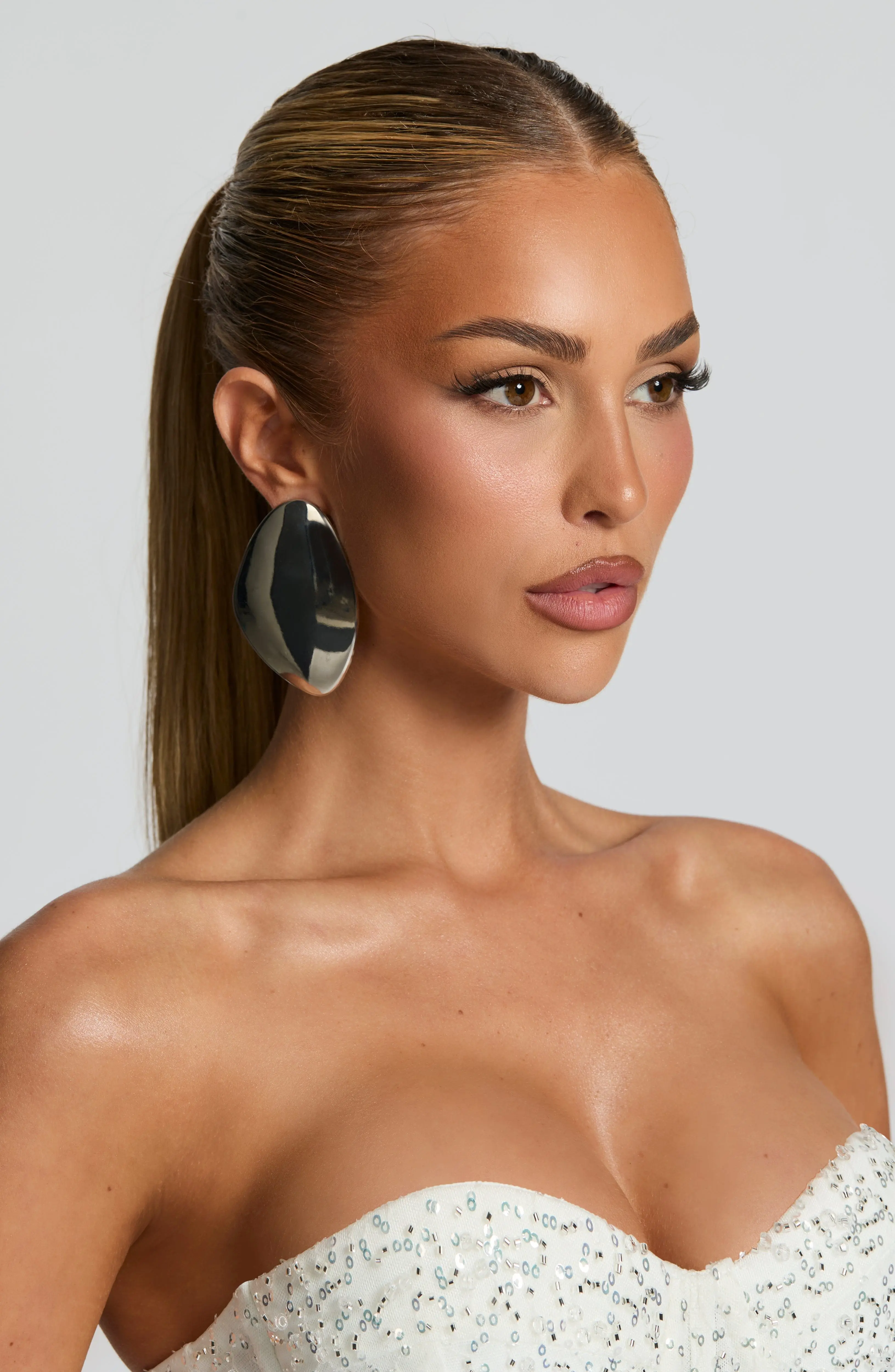 Yuki Earrings - Silver - Image 3