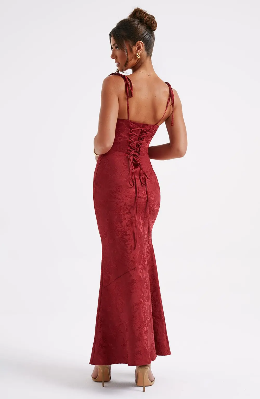 Whitney Maxi Dress - Red - Image 5