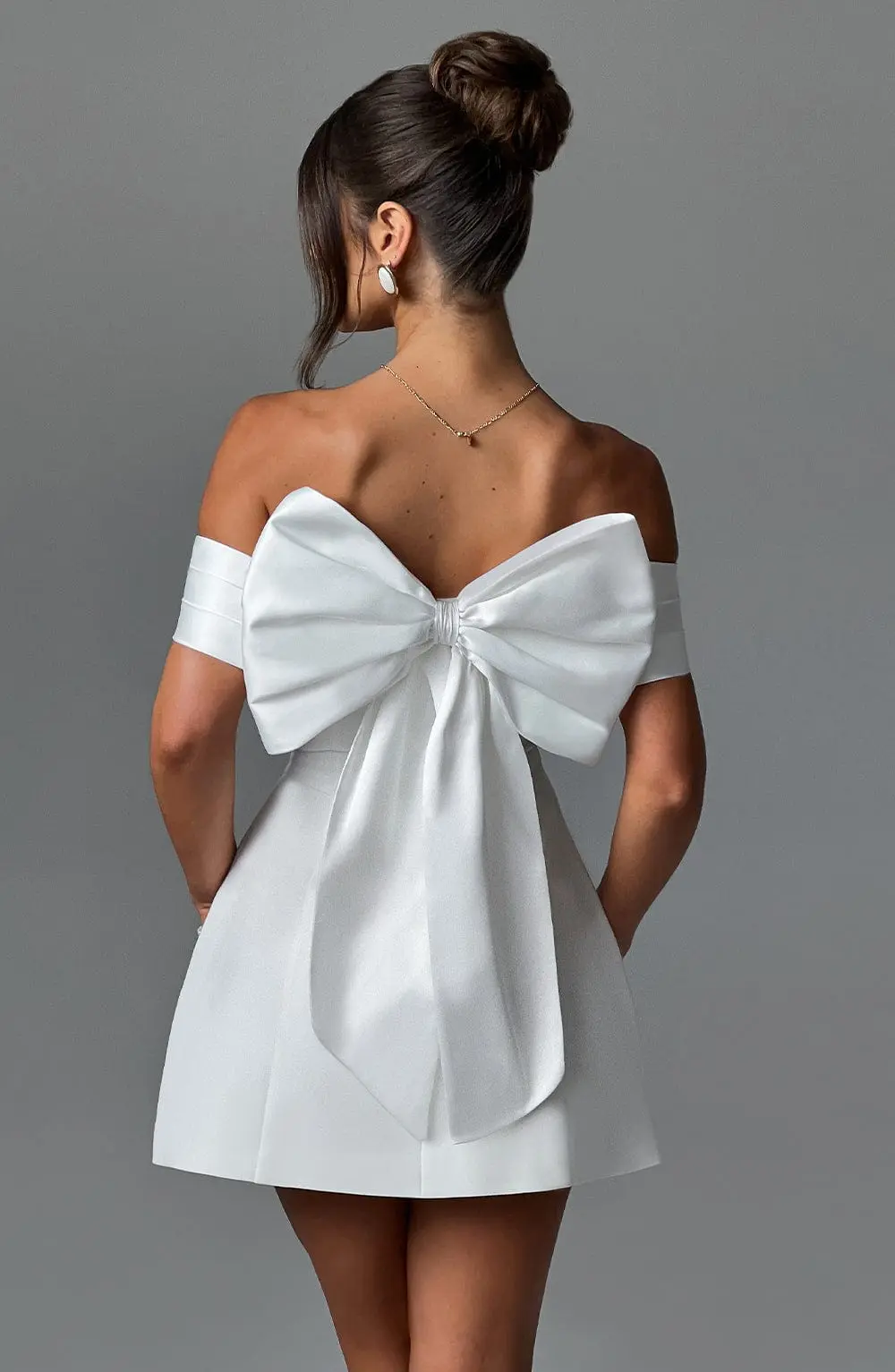 Delta Mini Dress - Ivory - Image 2