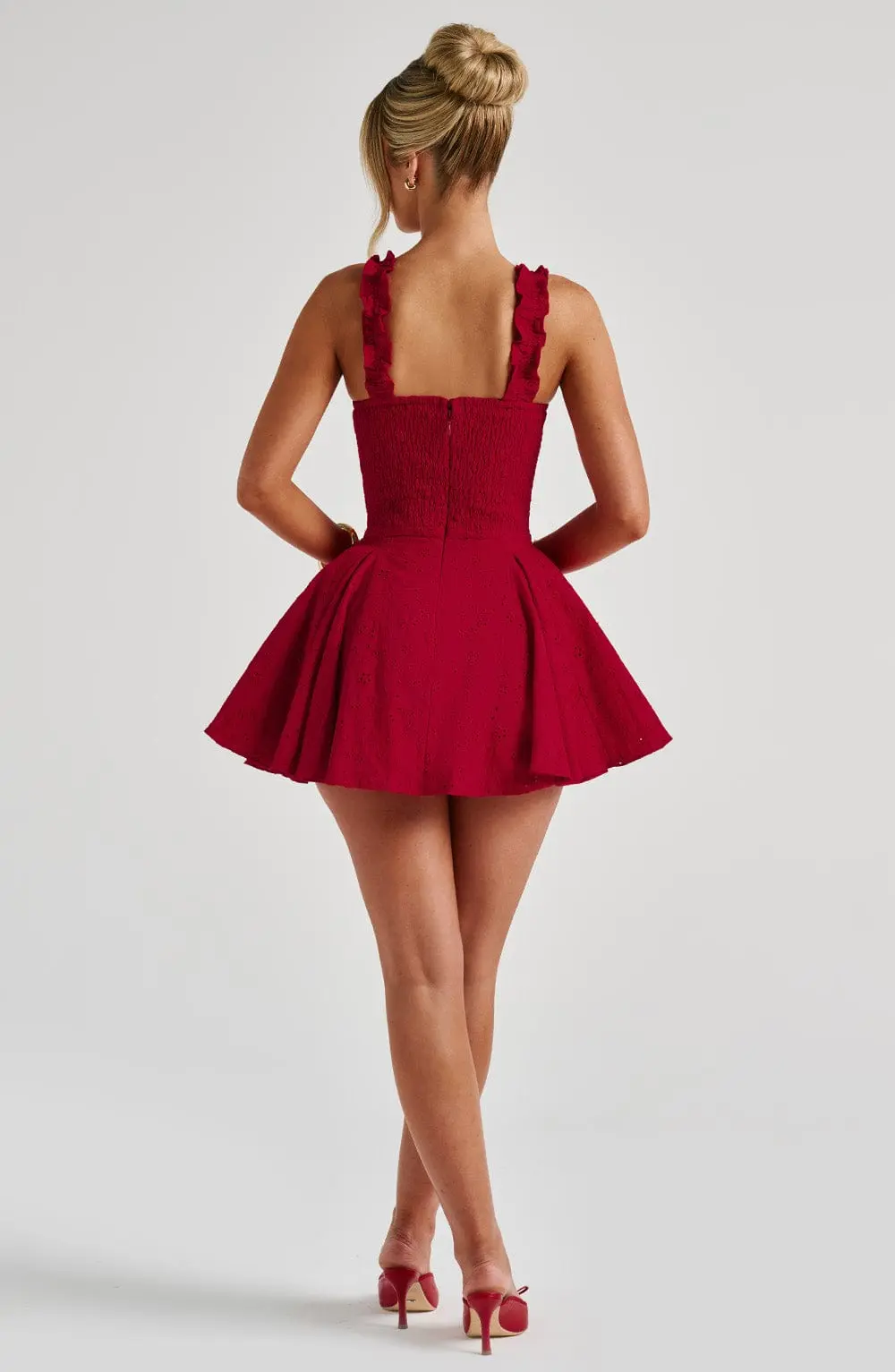 Elva Playsuit - Red - Image 8