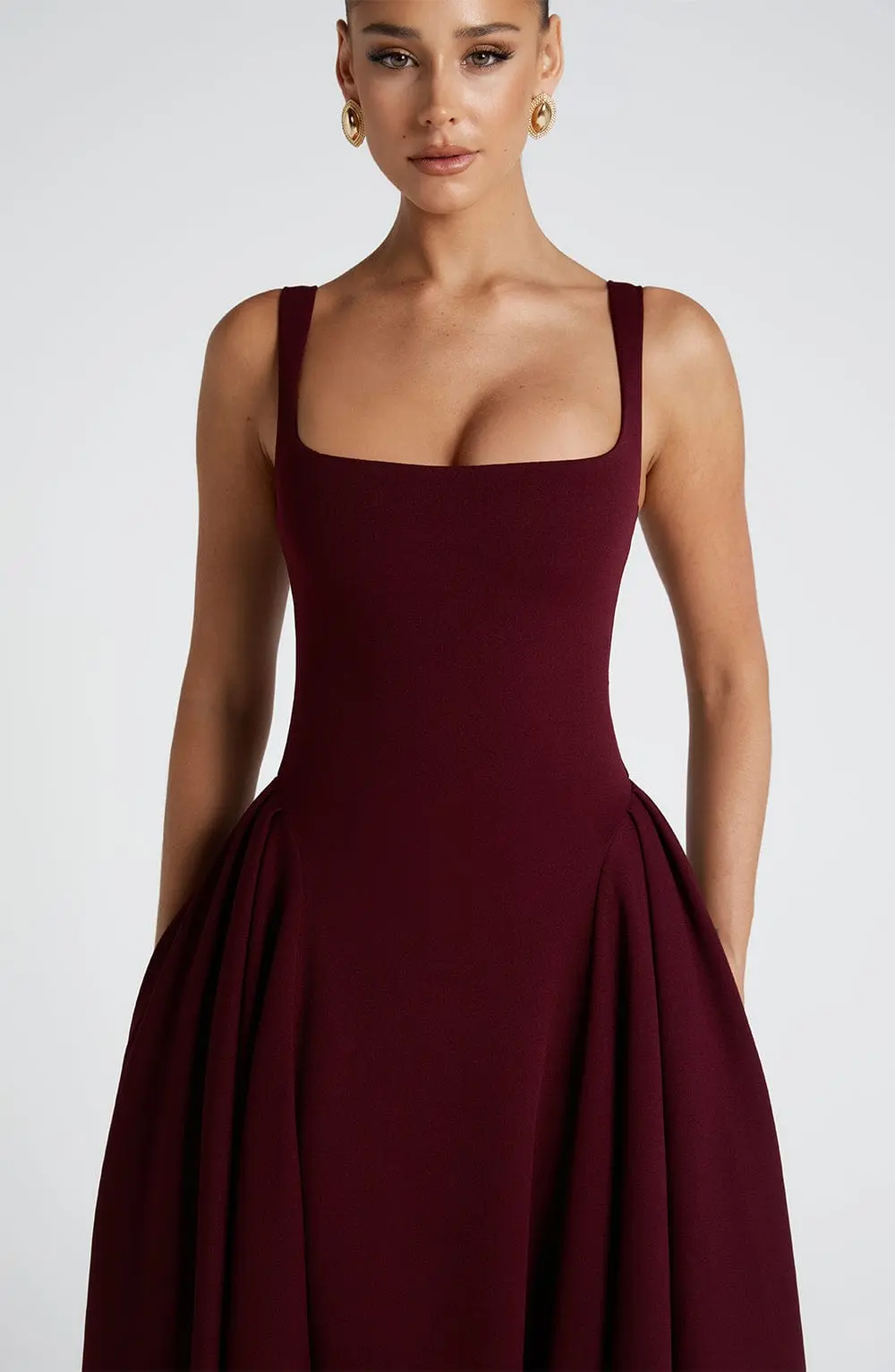Betty Midi Dress - Cherry Lacquer - Image 6
