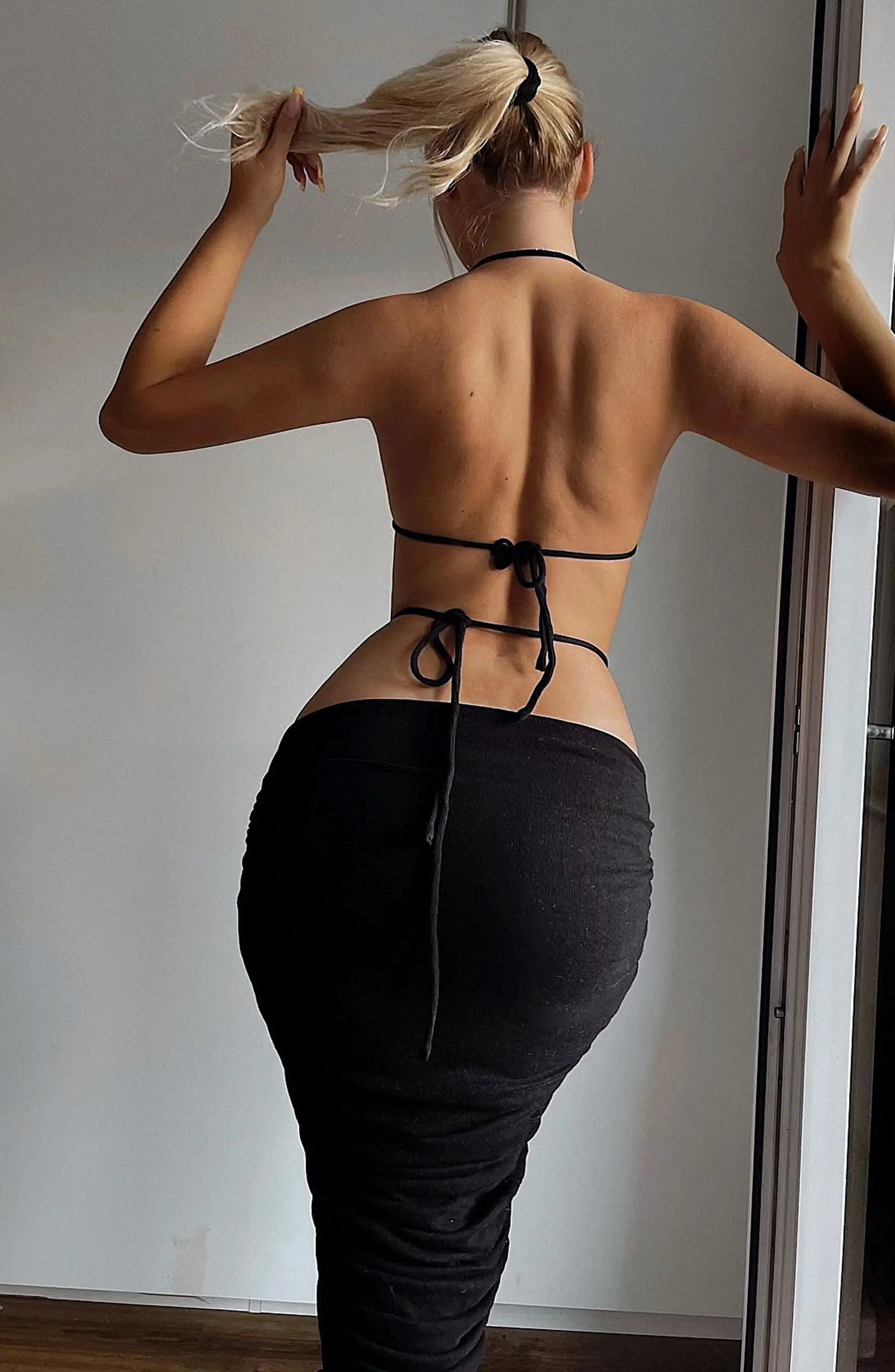 Valencia Maxi Skirt - Black - Image 2