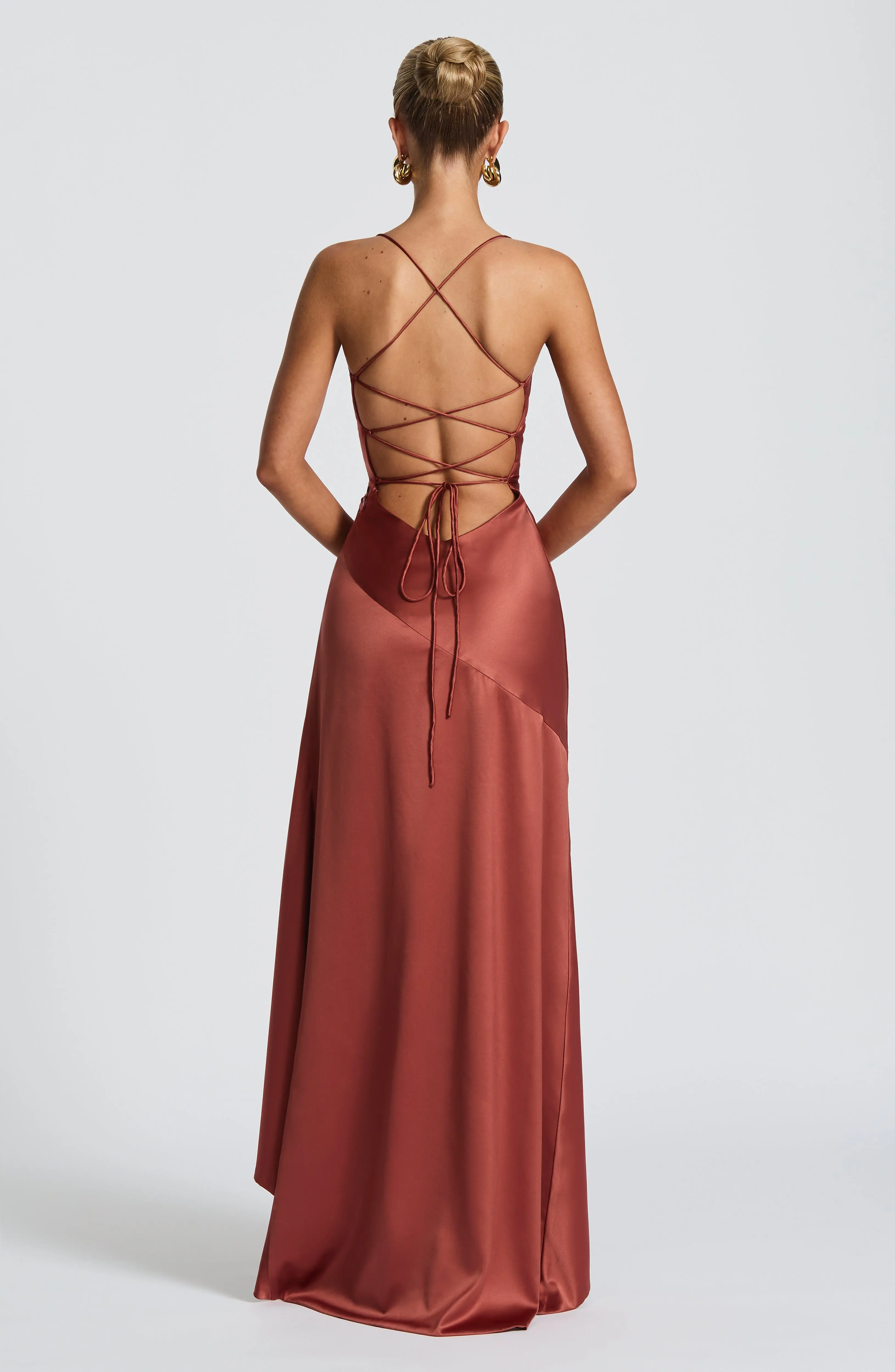 Samira Maxi Dress - Rust - Image 4