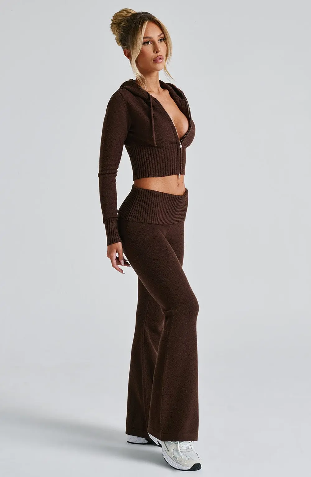 Portia Knit Pants - Chocolate - Image 7