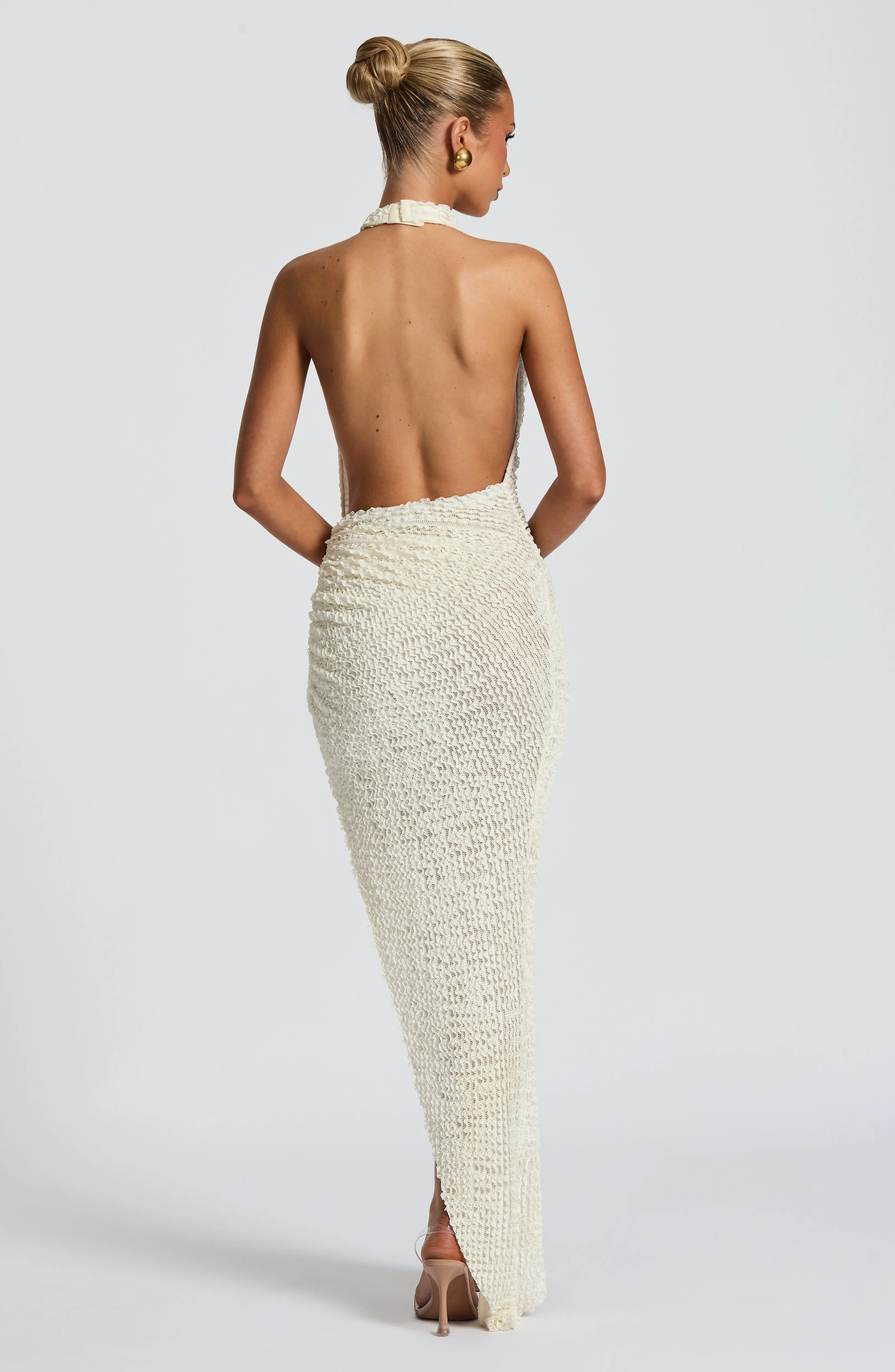 Airla Midi Dress - Ivory - Image 4