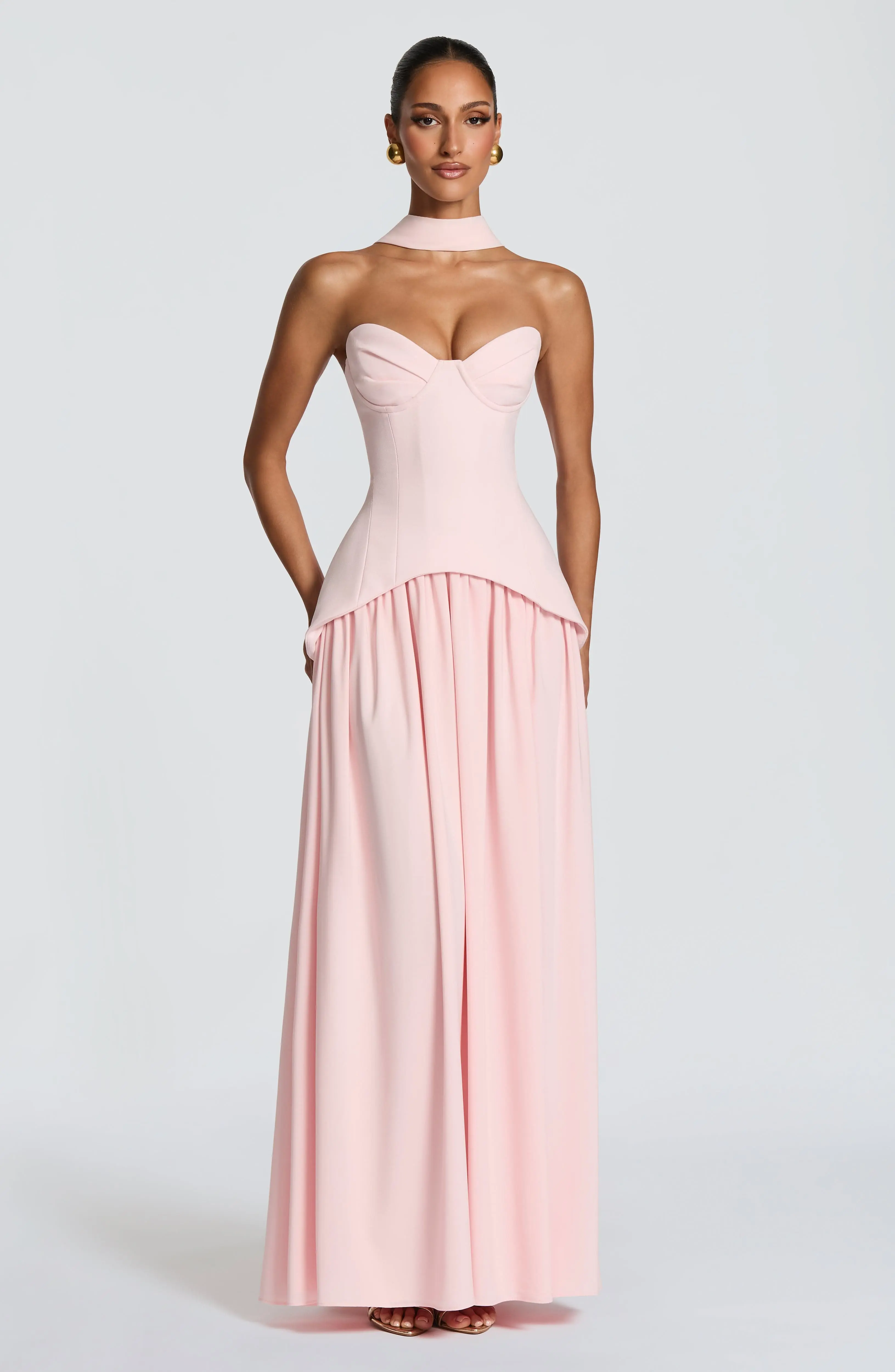 Vietta Maxi Dress - Blush - Image 4