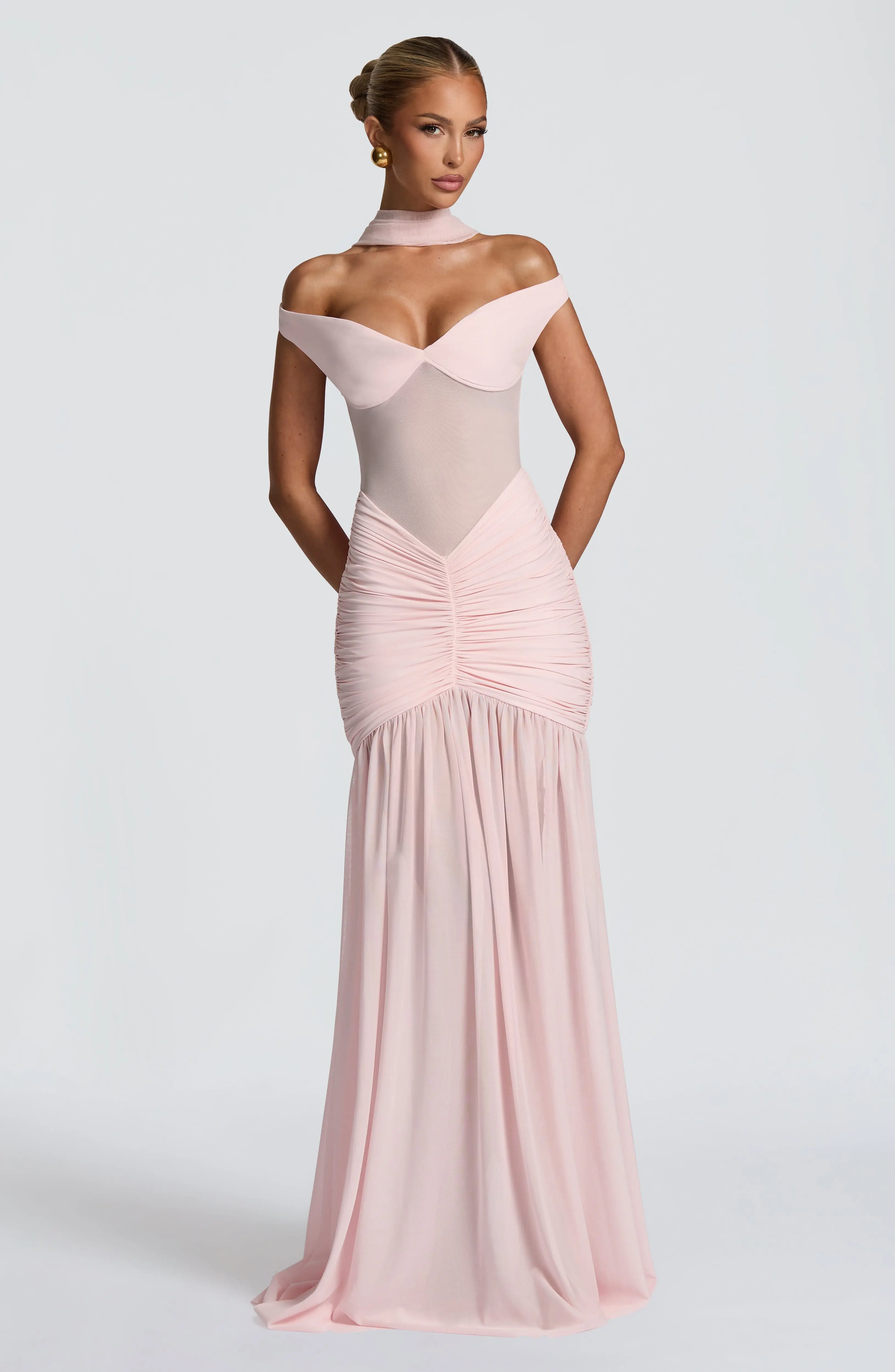 Alaia Maxi Dress - Blush - Image 10