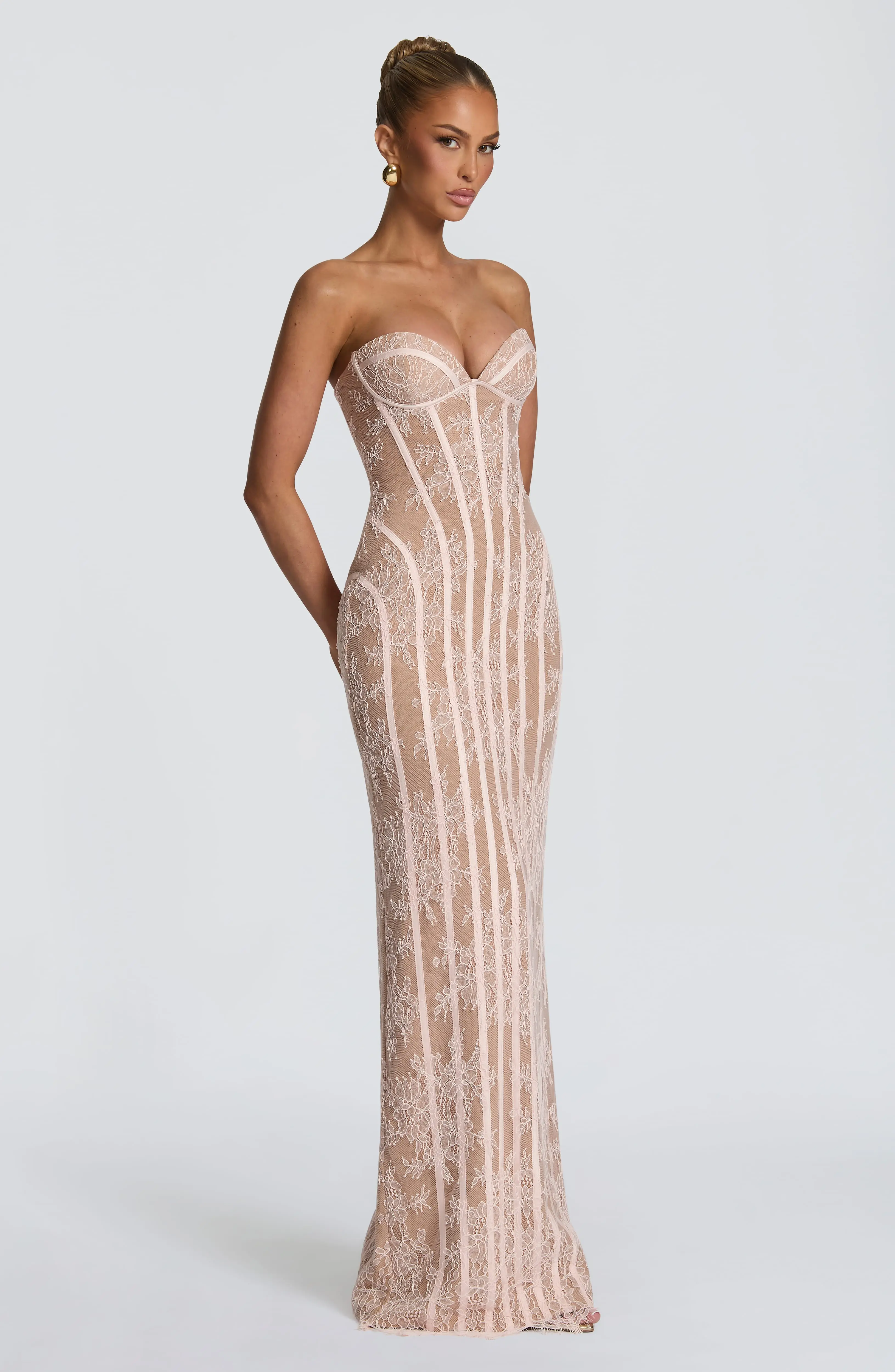Sian Maxi Dress - Blush - Image 5