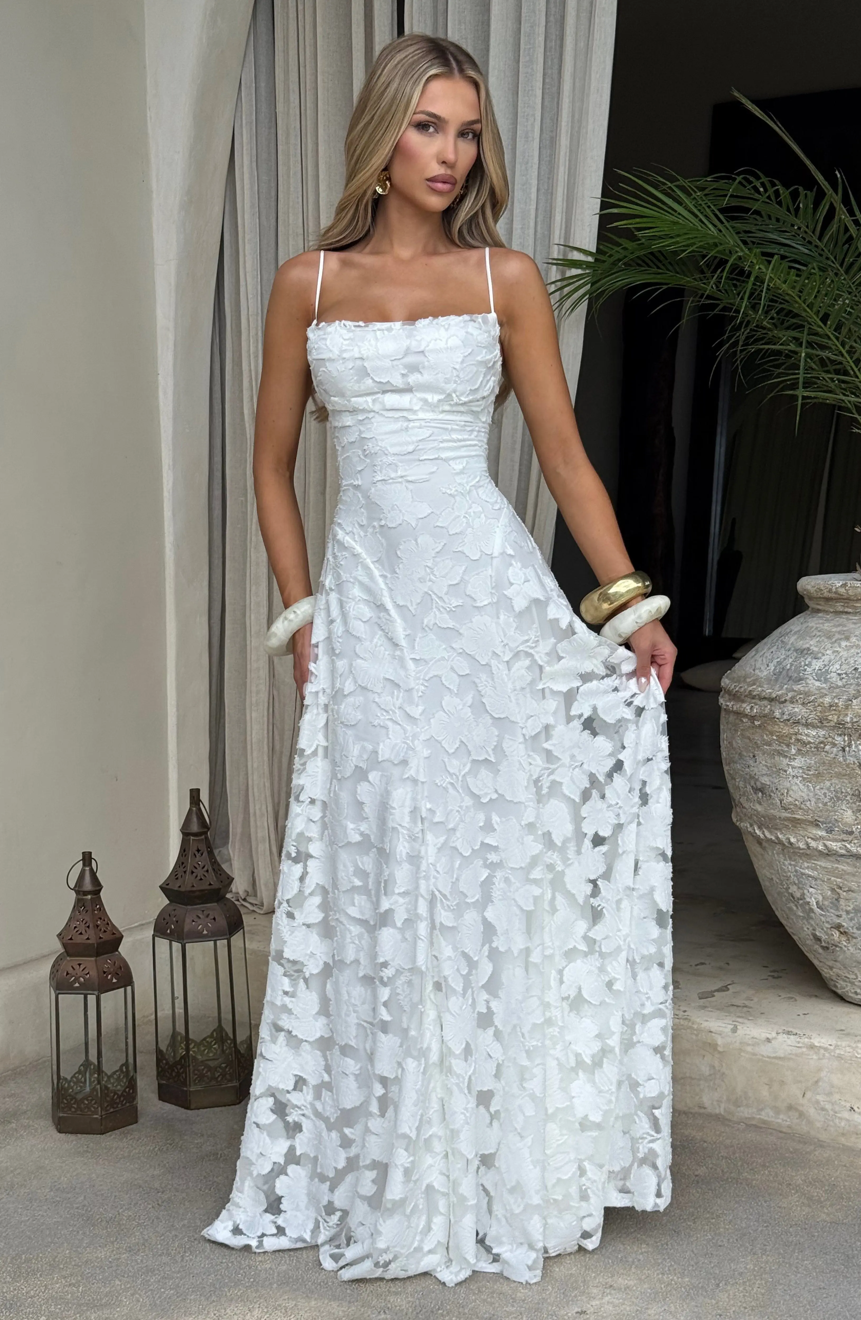 Francis Maxi Dress - Ivory - Image 3