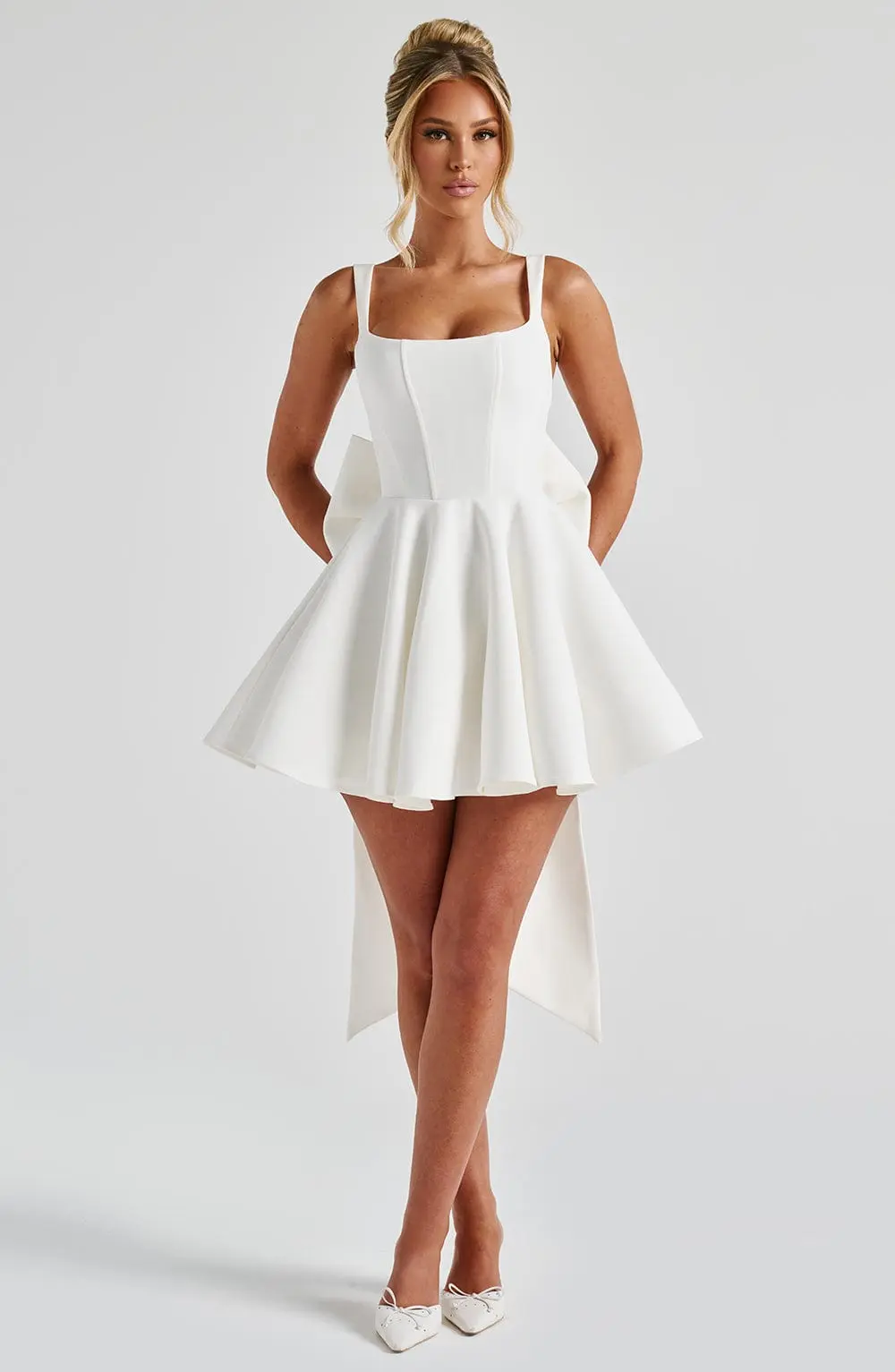 Rue Mini Dress - Ivory - Image 8