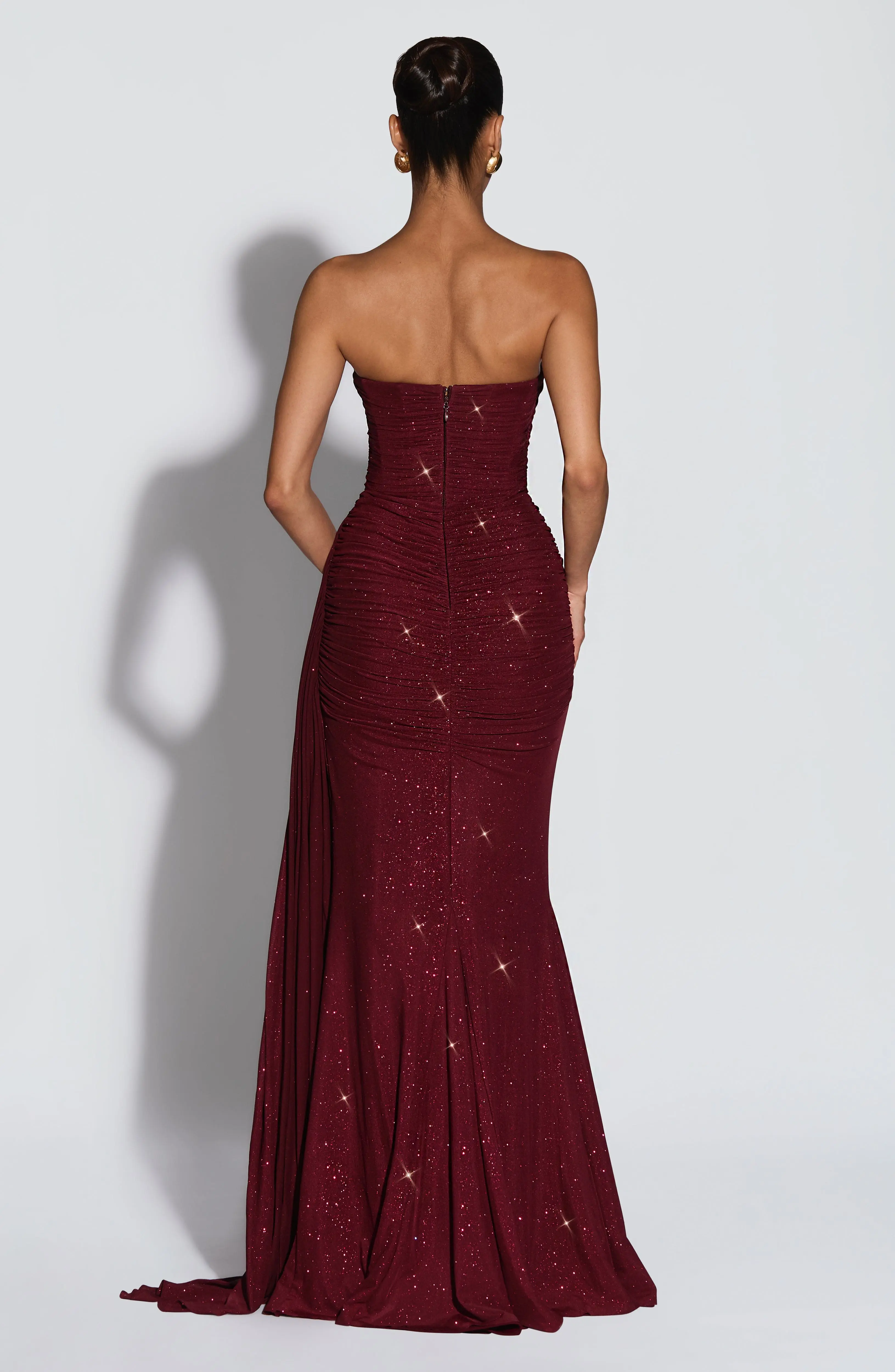 Ashika Maxi Dress - Wine Sparkle - Image 3