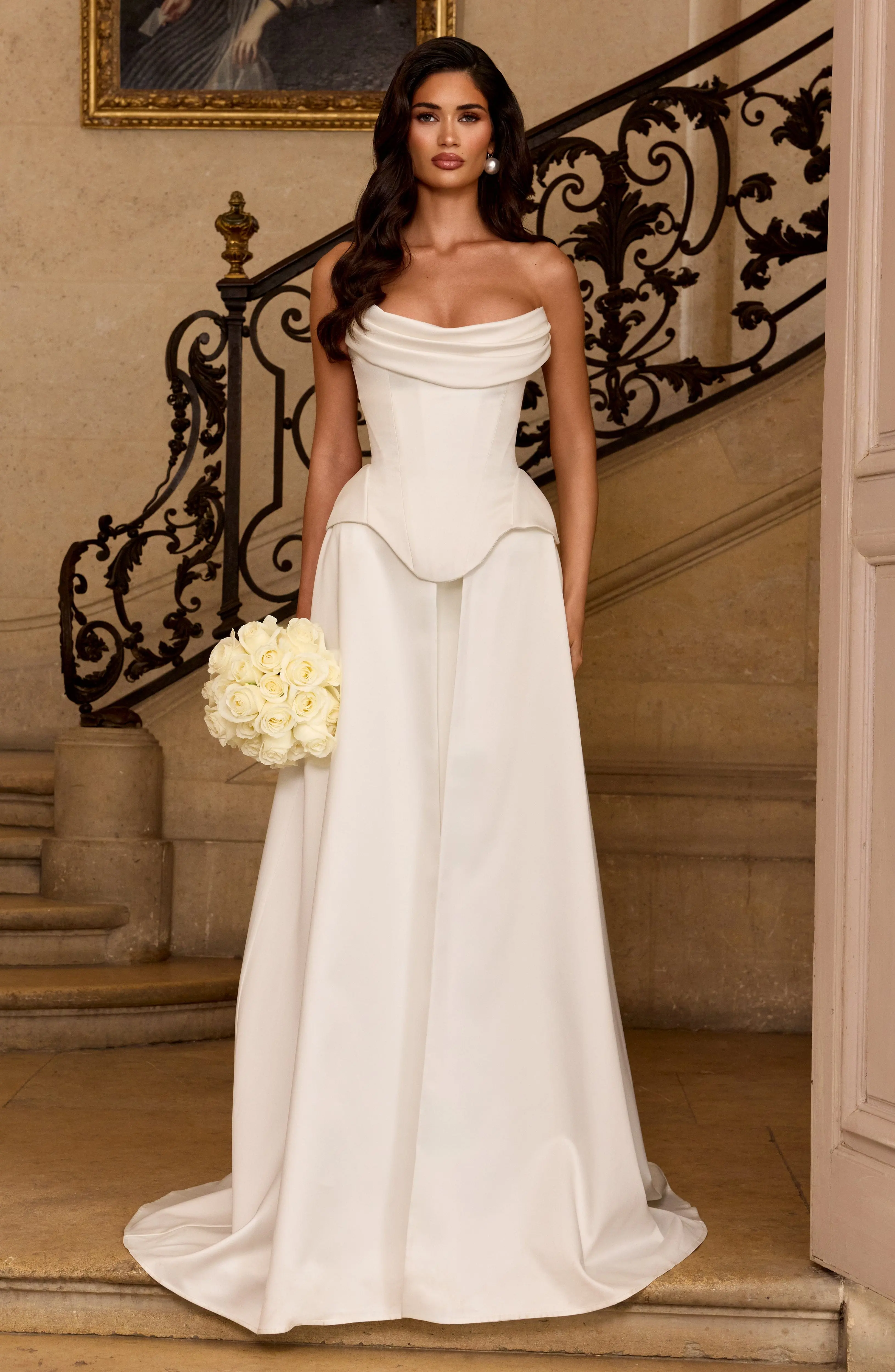 Neri Skirt Train - Ivory - Image 3