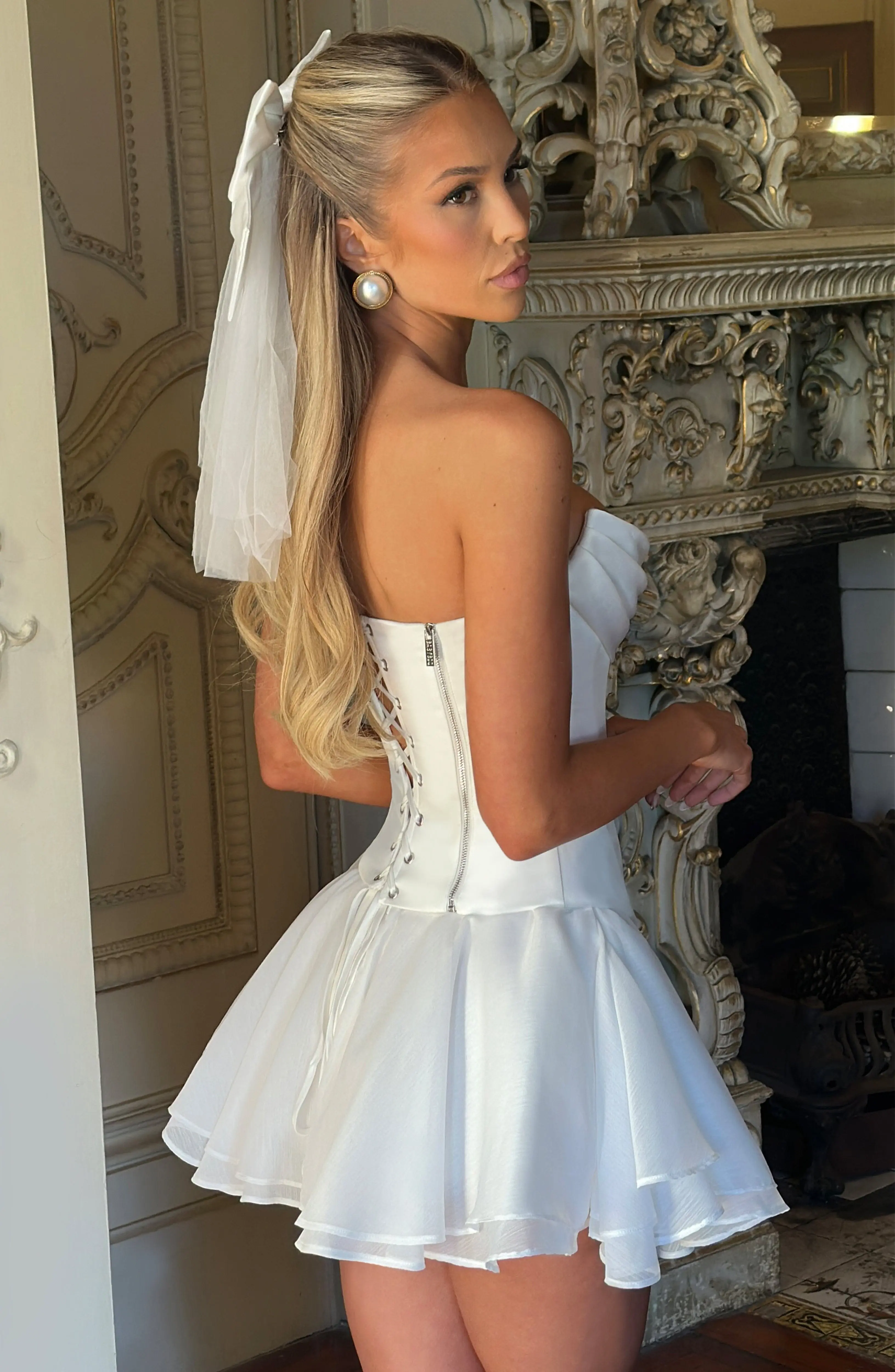 Callista Corset - Ivory - Image 5