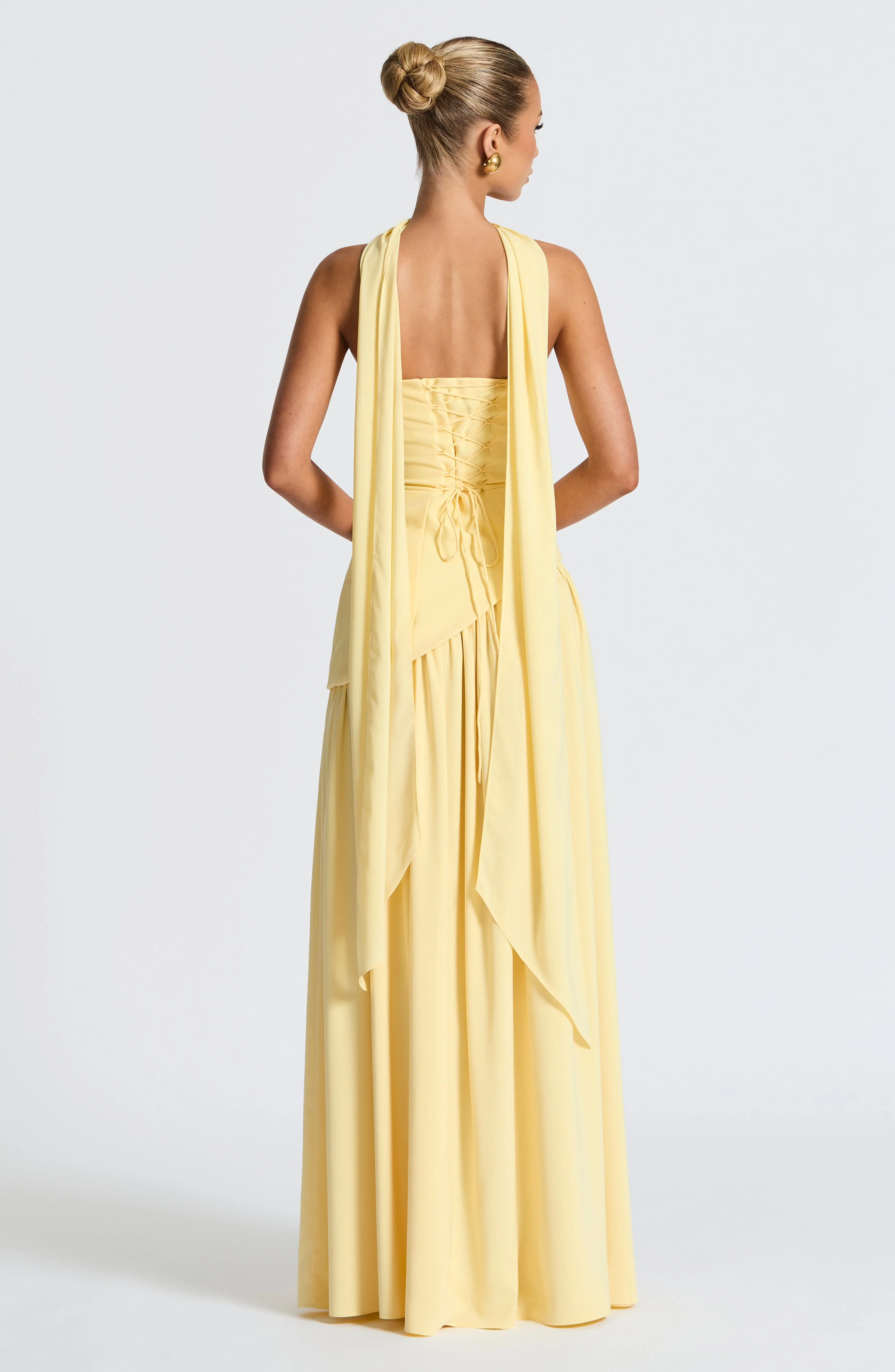 Maliyah Maxi Dress - Lemon - Image 4