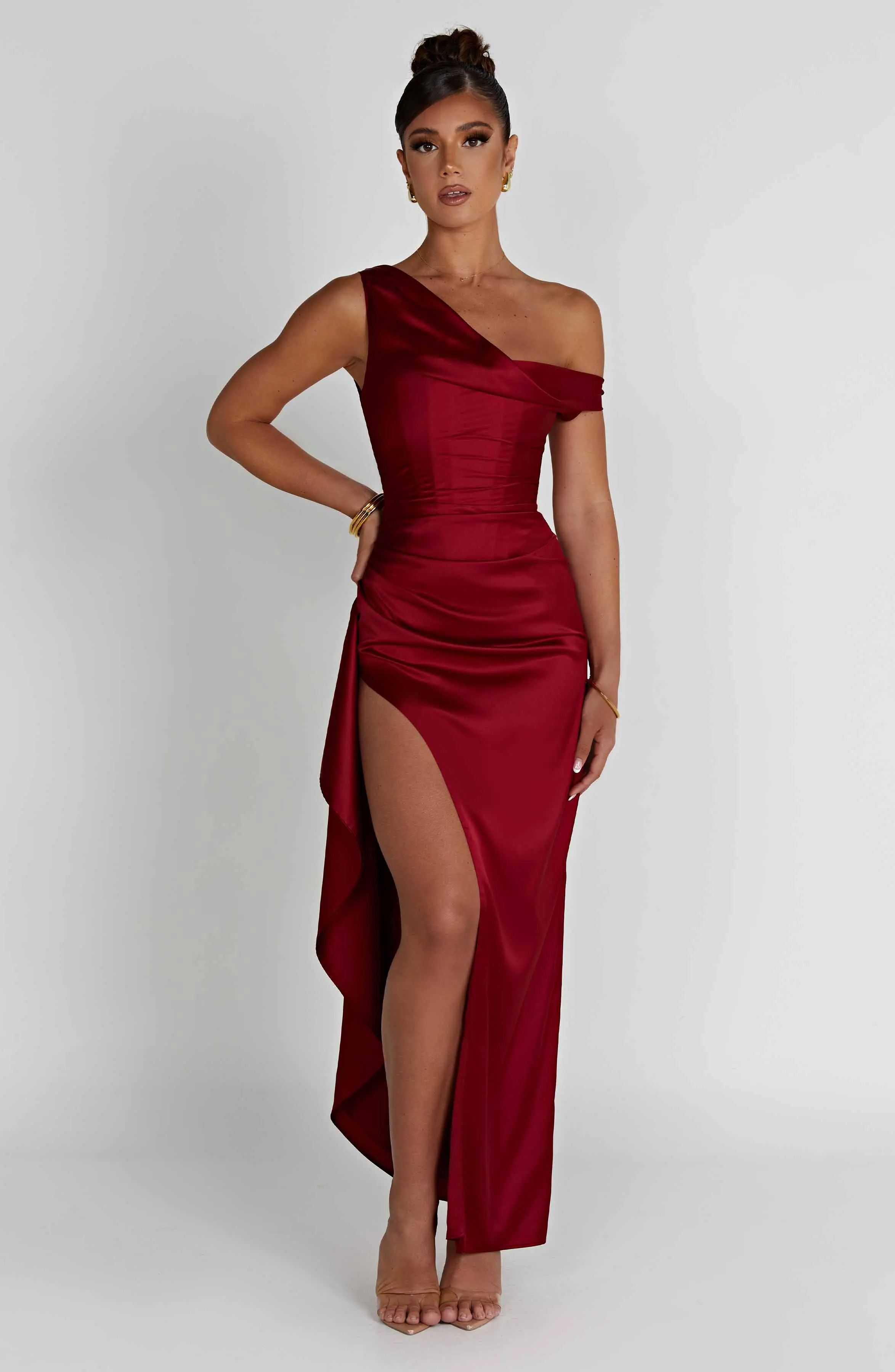 Juliene Maxi Dress - Wine - Image 10