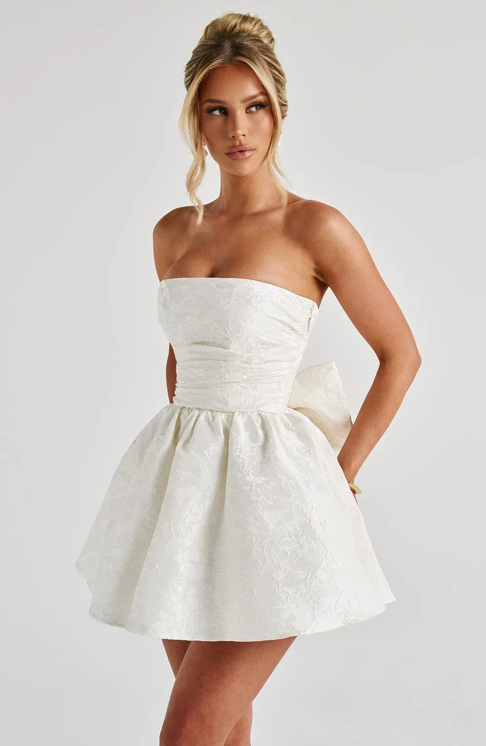 Salome Mini Dress - Ivory - Image 5