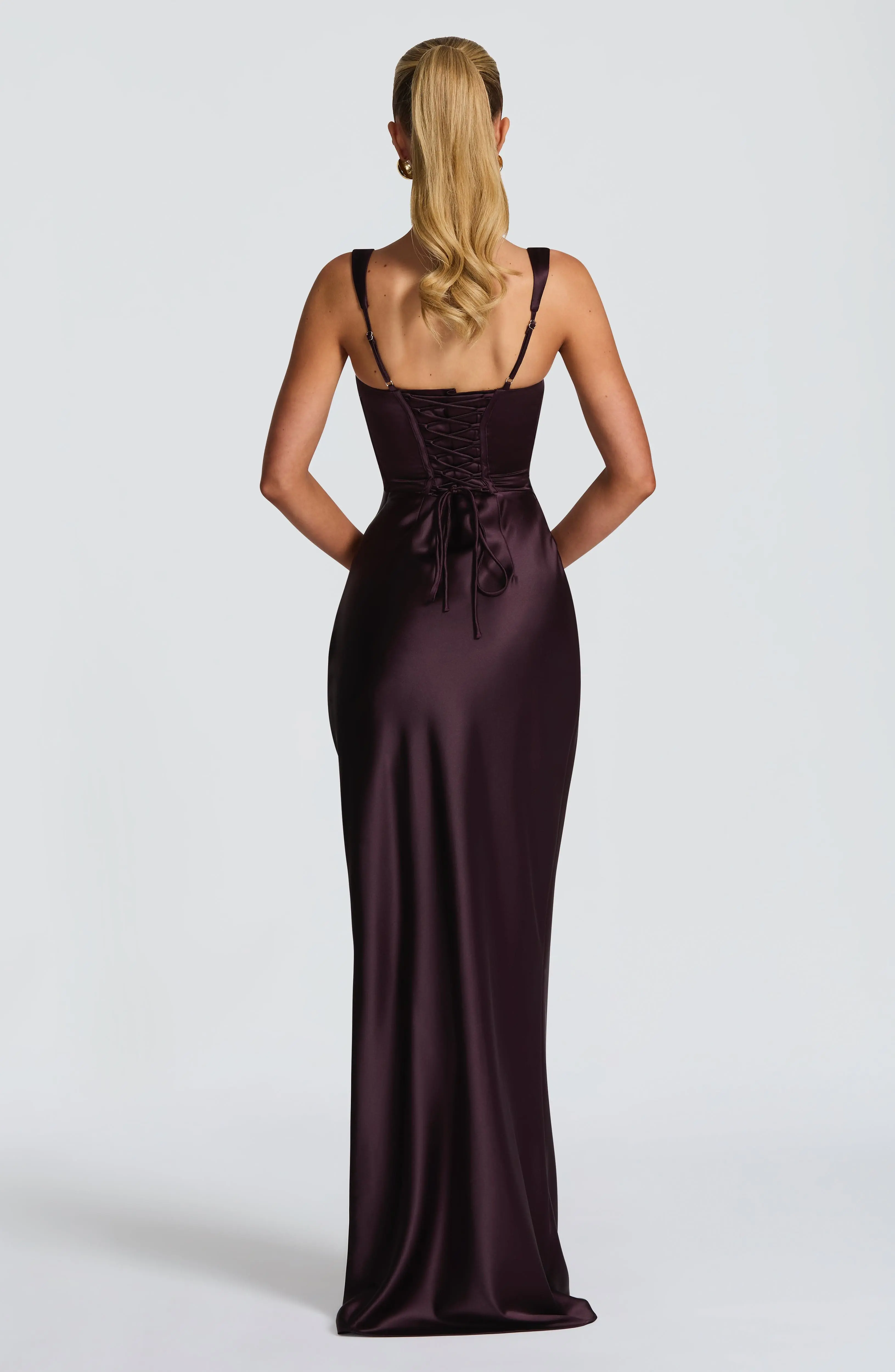 Calanthe Maxi Dress - Plum - Image 2