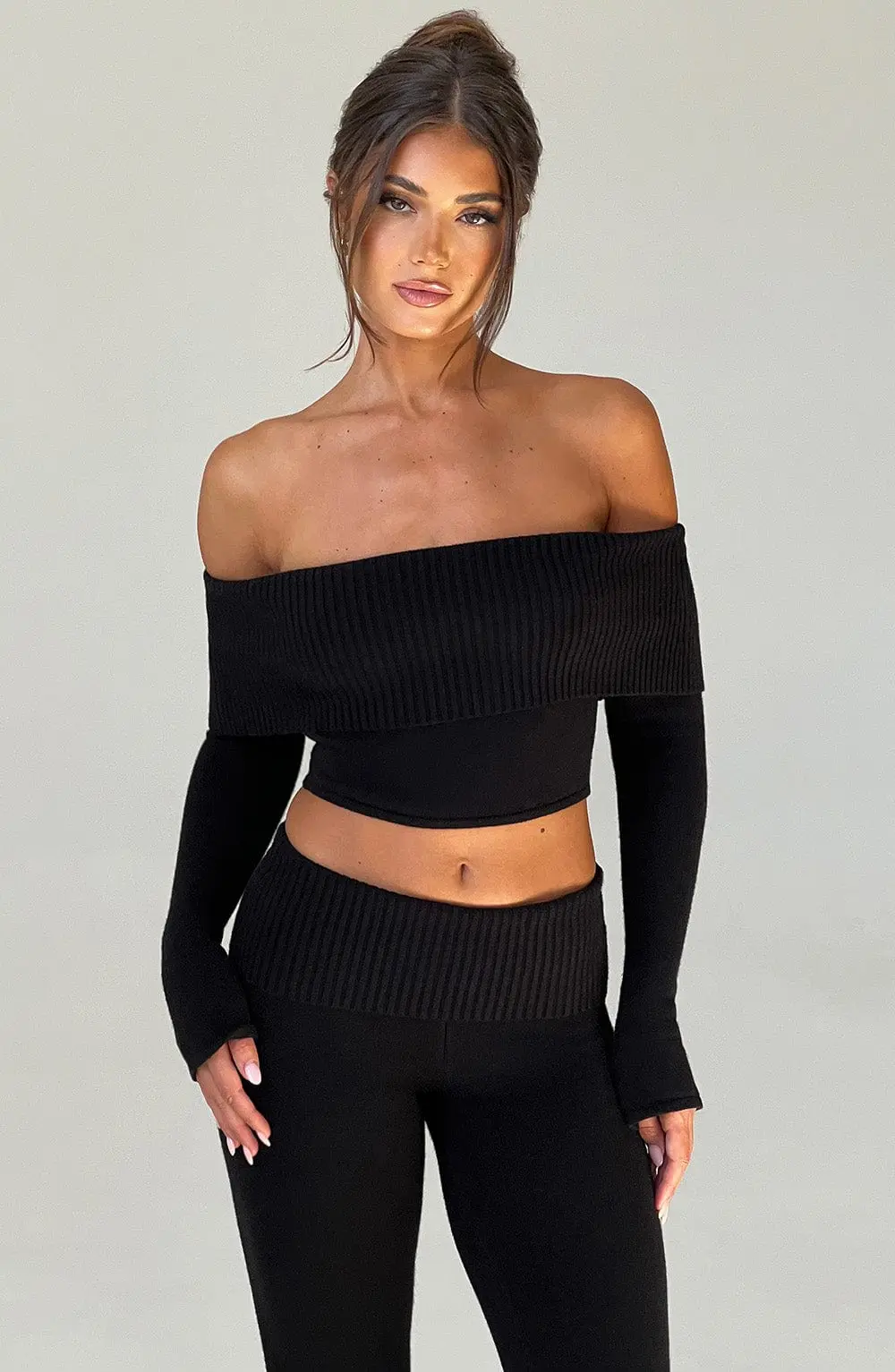 Portia Knit Top - Black