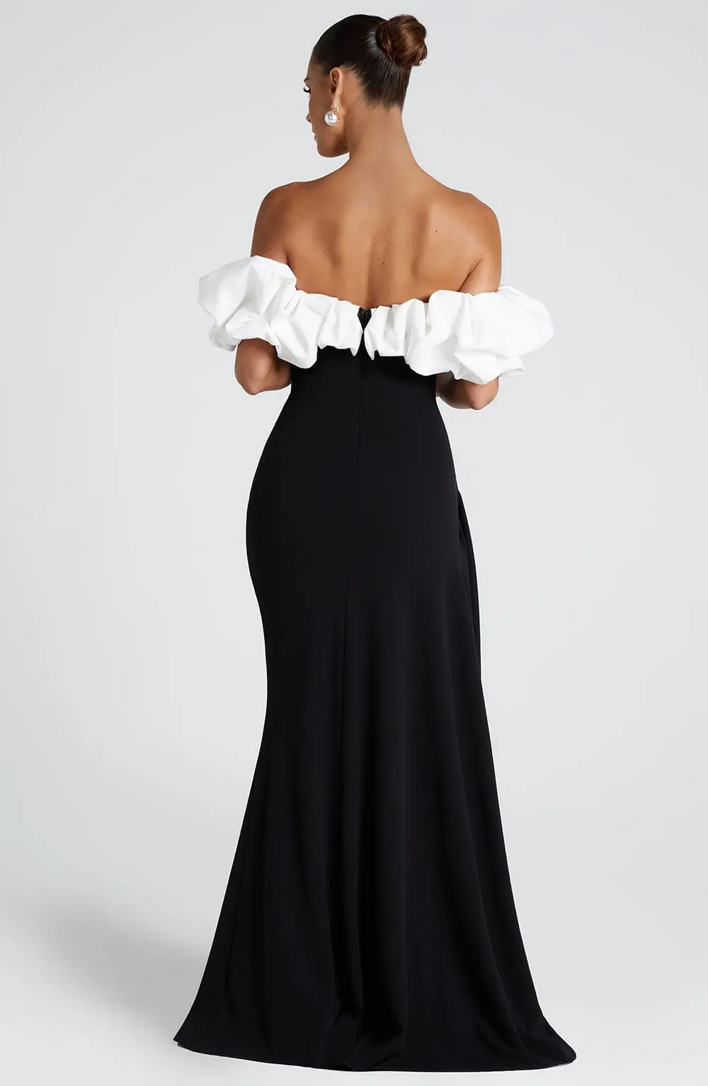 Elsie Maxi Dress - Black/White - Image 3