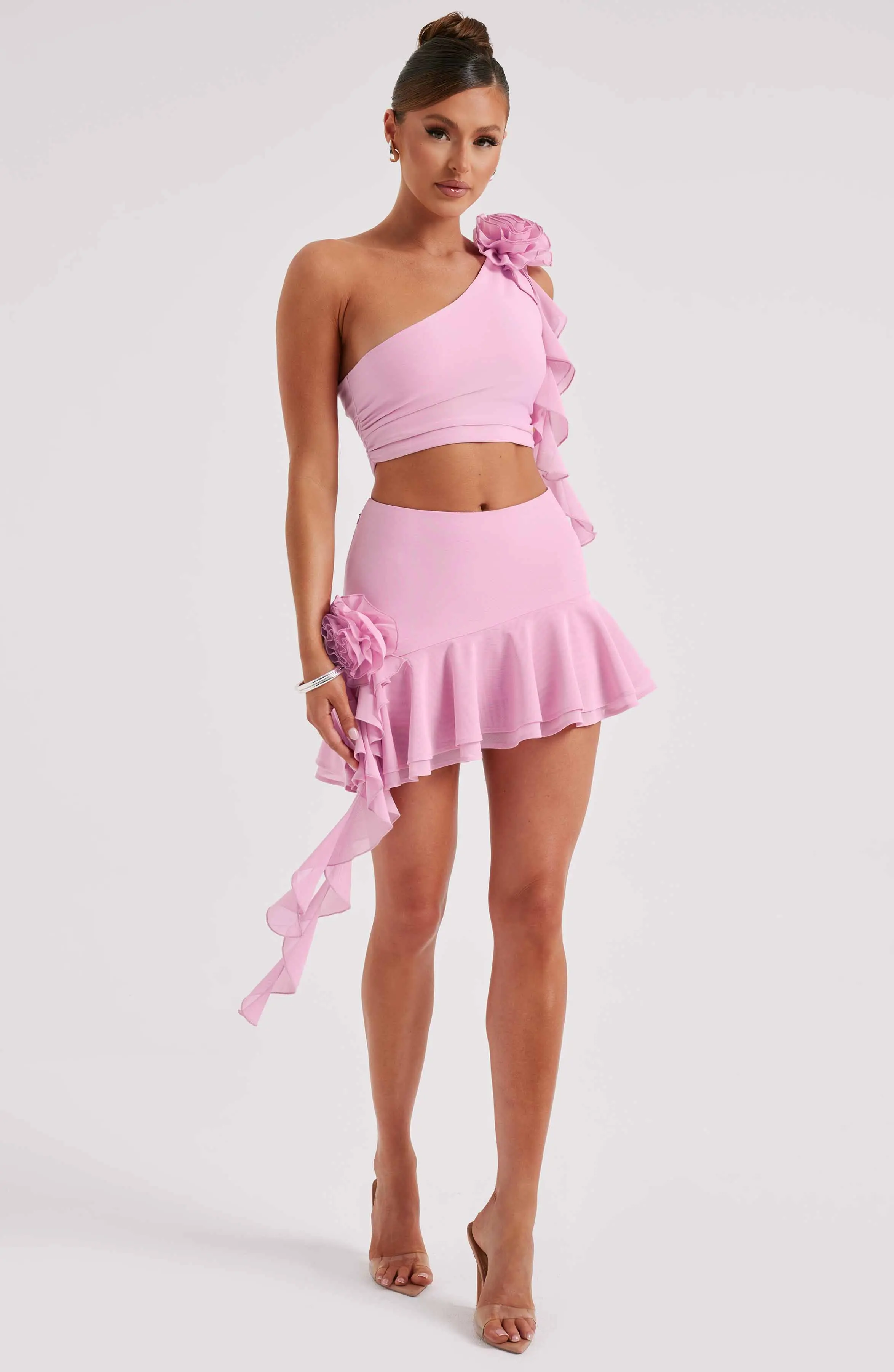 Daina Mini Skirt - Pink - Image 2