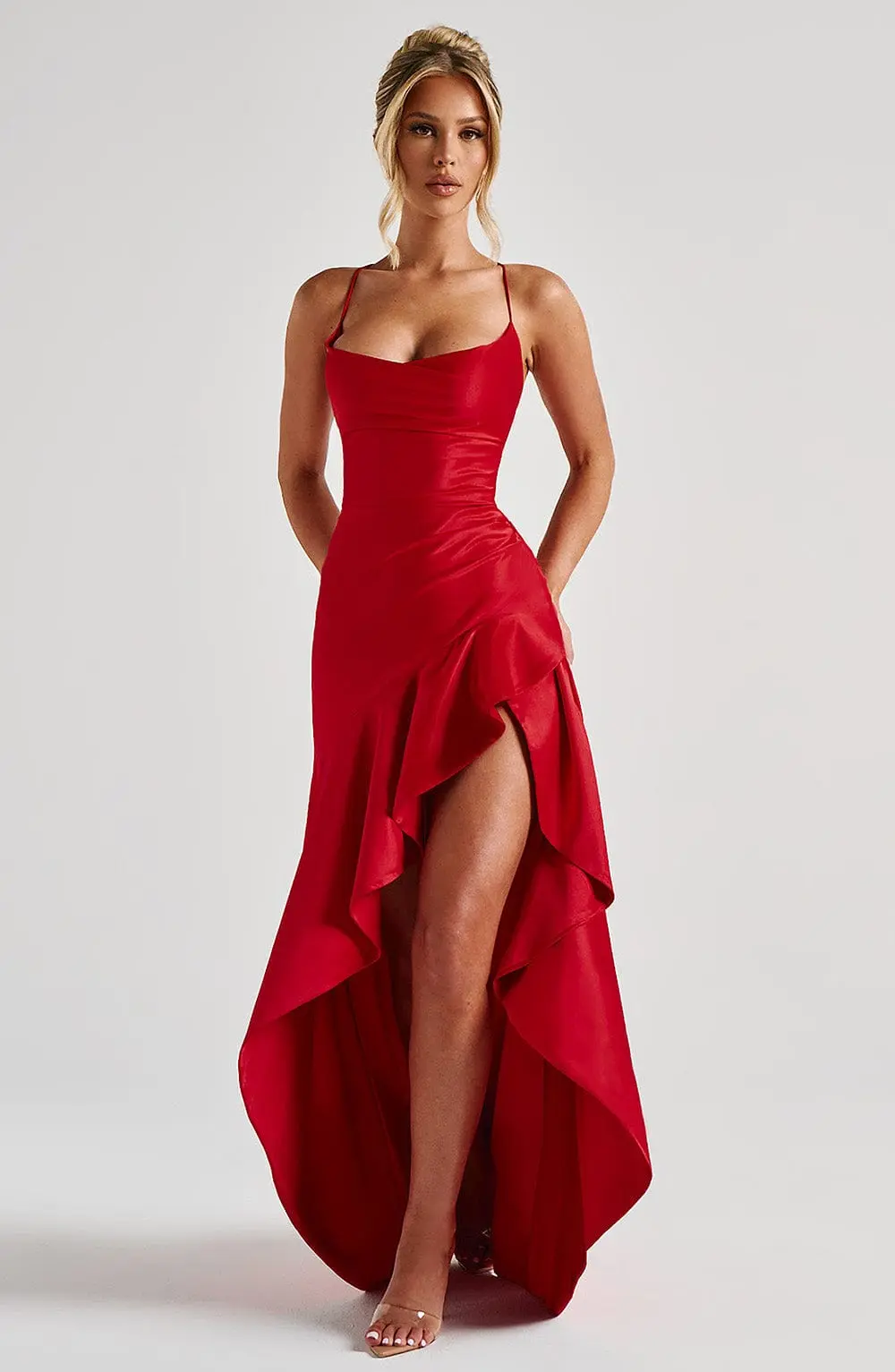 Samira Maxi Dress - Red - Image 5