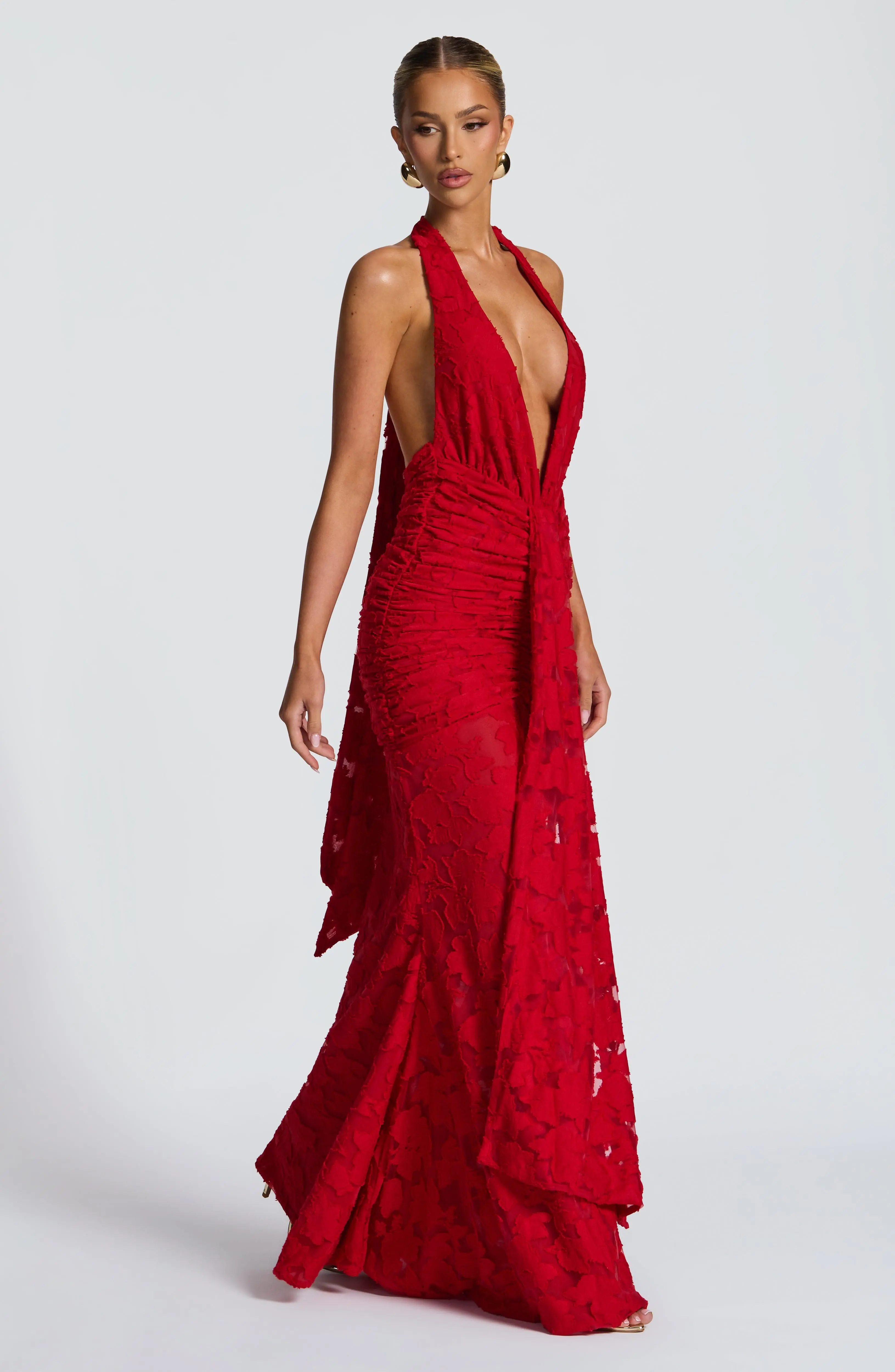 Guinevere Maxi Dress - Red - Image 3