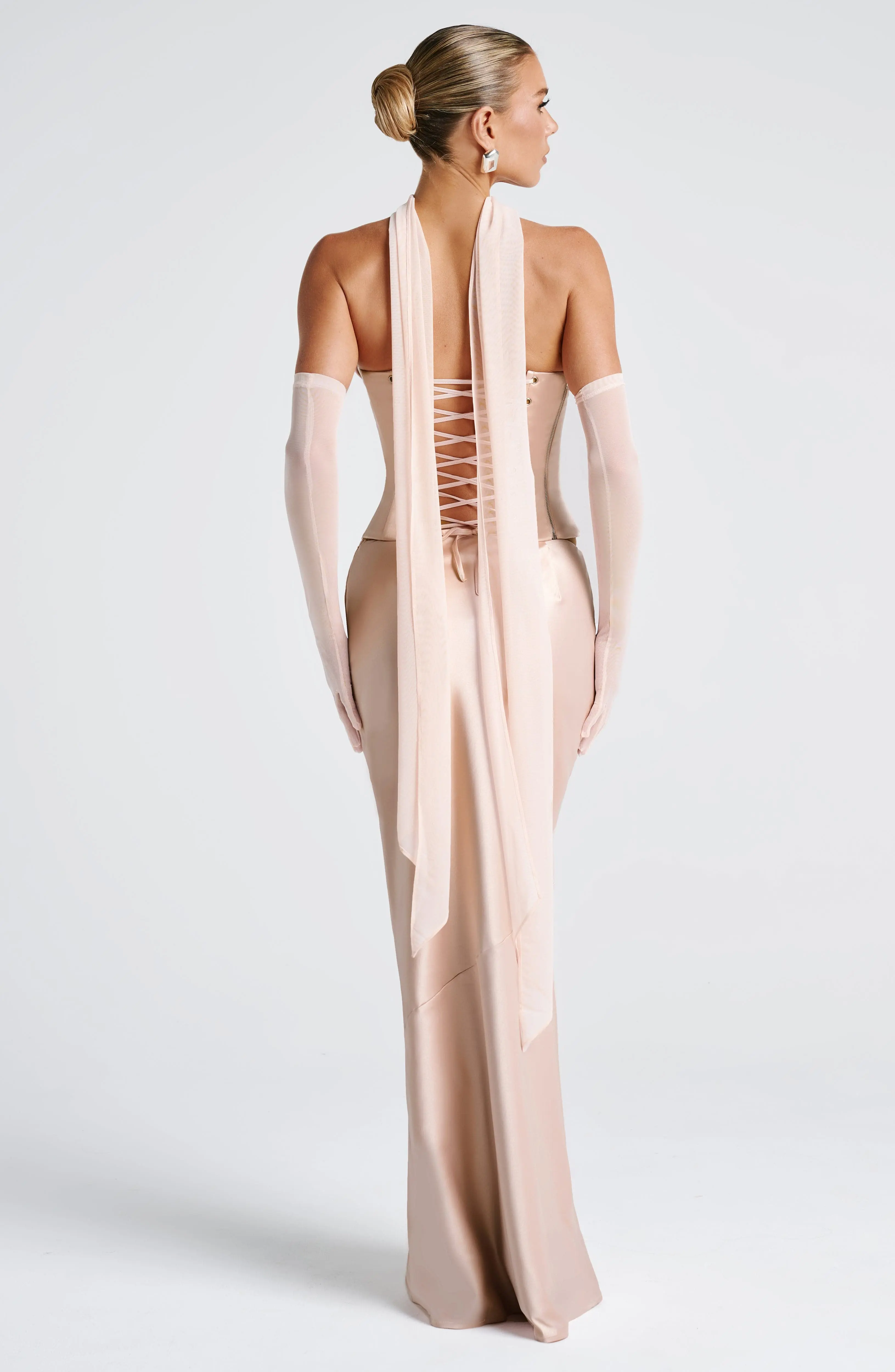 Bernadette Maxi Skirt - Soft Peach - Image 11