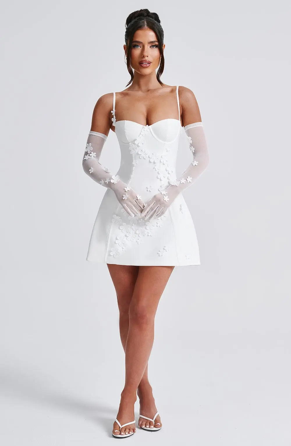 Dalary Mini Dress - Ivory - Image 3