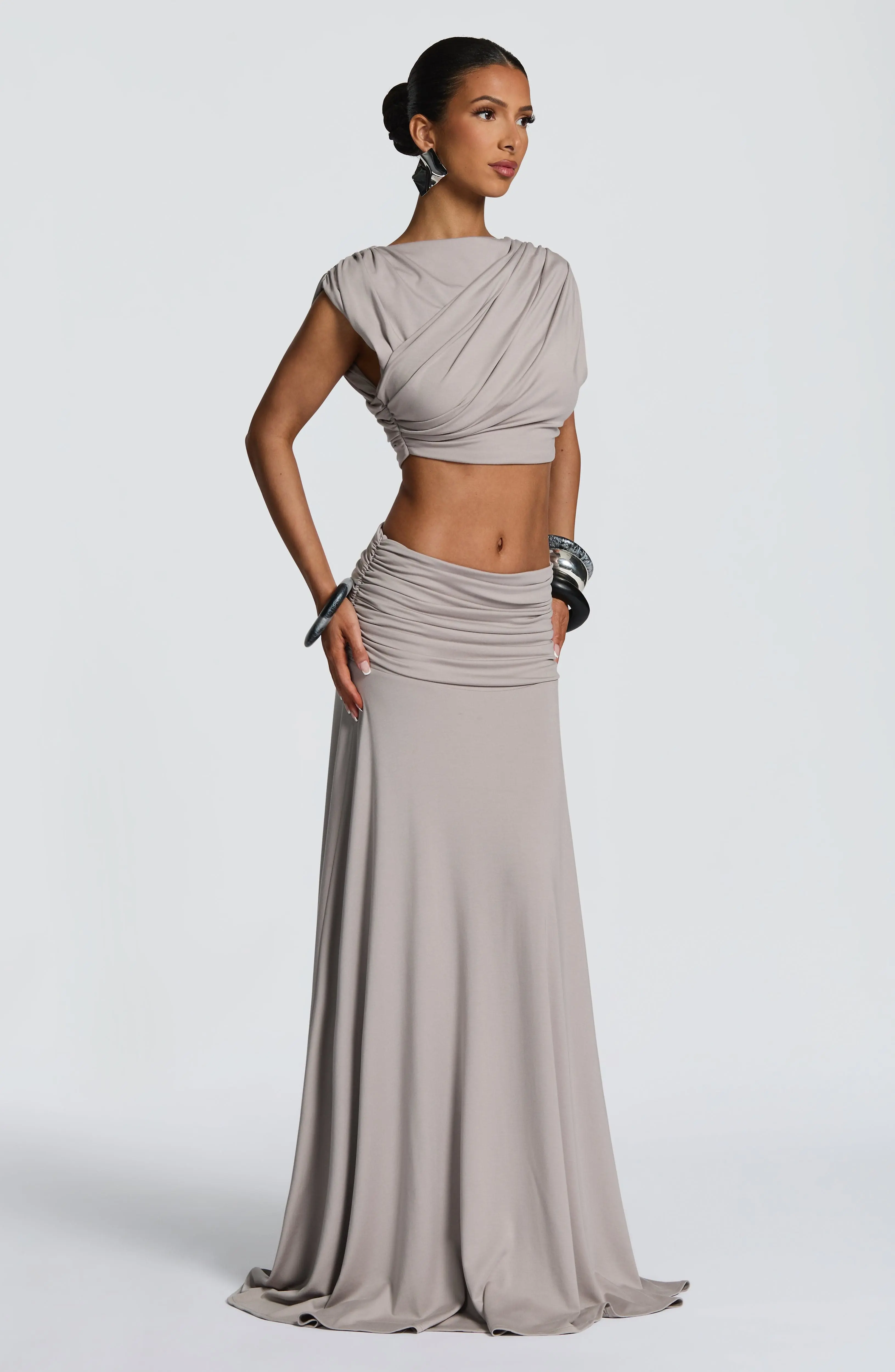 Amara Top - Light Grey - Image 3