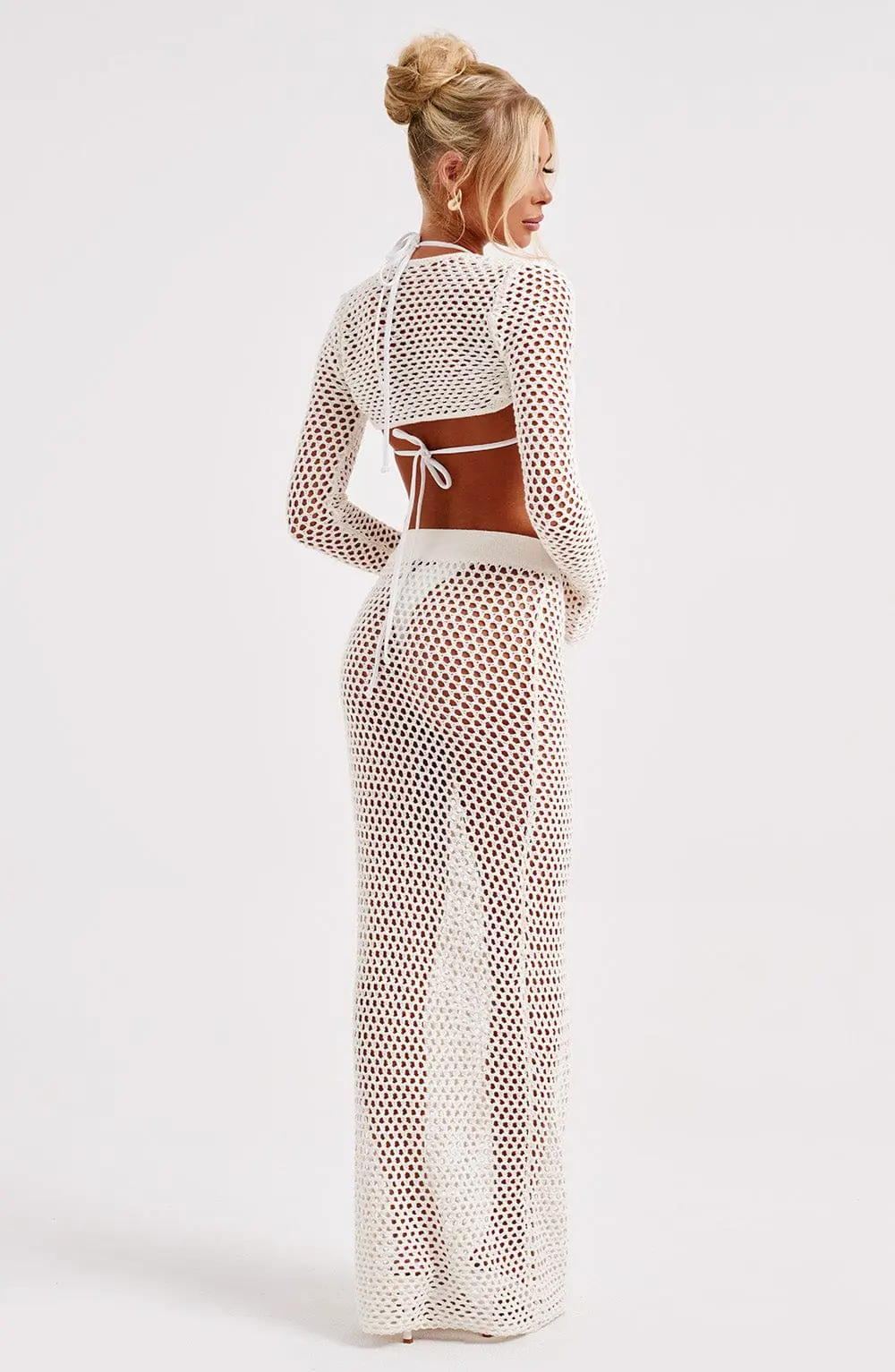 Riella Maxi Skirt - White - Image 3